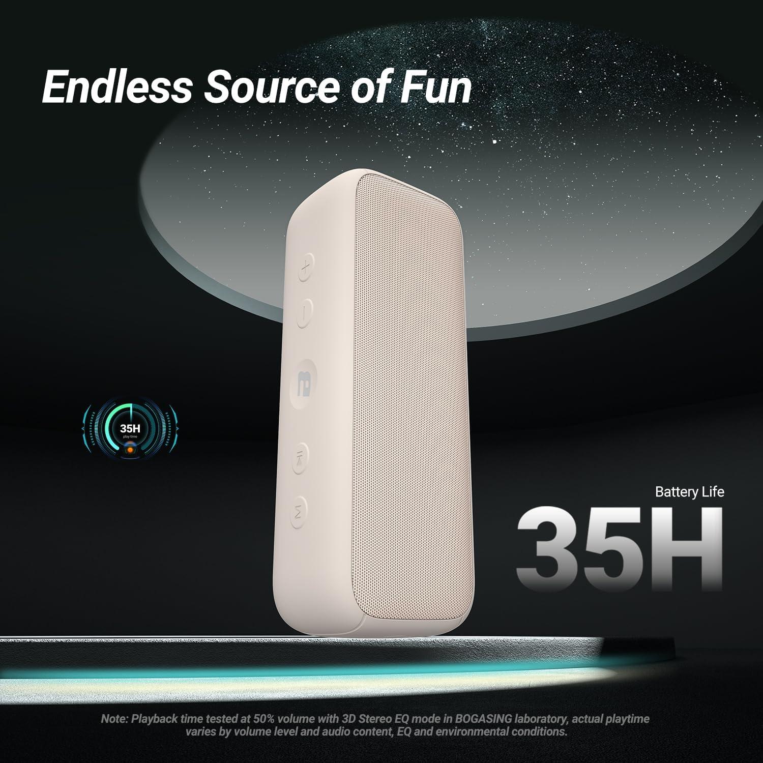 Altavoz Bluetooth BOGASING G6 30W Impermeable 35H Beige