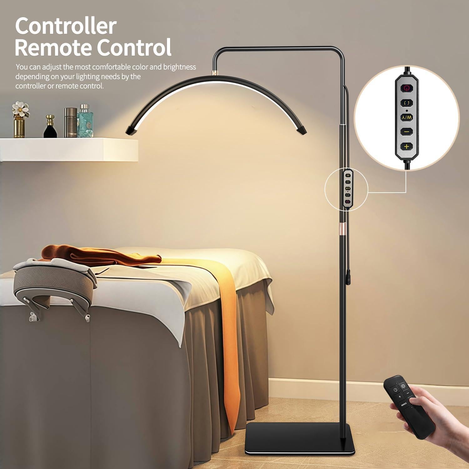 Luz de Pestañas LED Stjiatu con Soporte para Teléfono - Ajustable