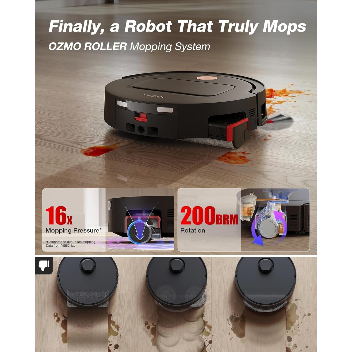 Aspiradora Robot Yeedi M14 Plus con Estación Omni, 18000Pa