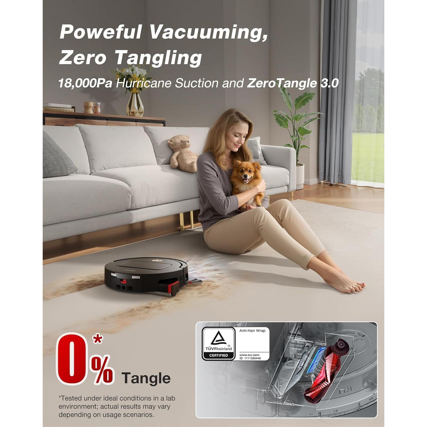 Aspiradora Robot Yeedi M14 Plus con Estación Omni, 18000Pa