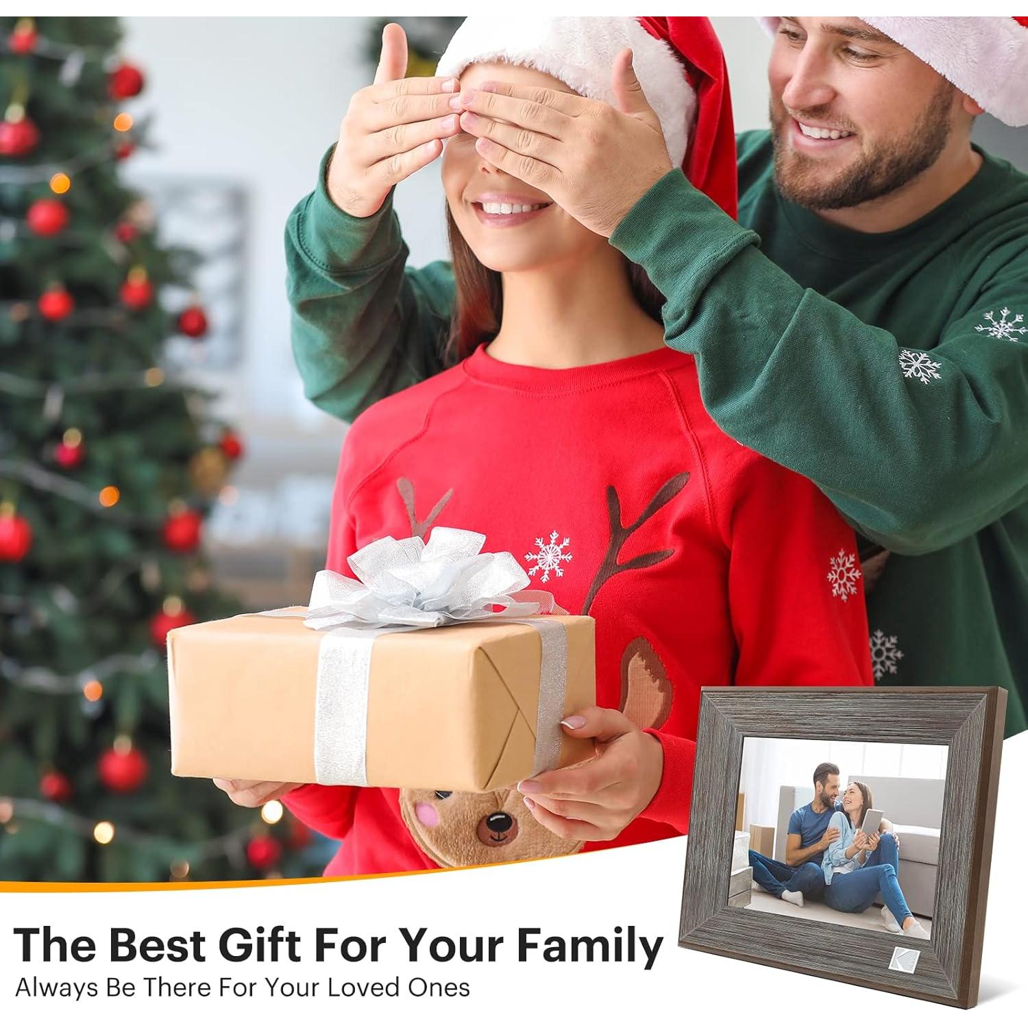 Marco de Fotos Digital KODAK 8" WiFi HD 1024x768 16GB Madera Gris