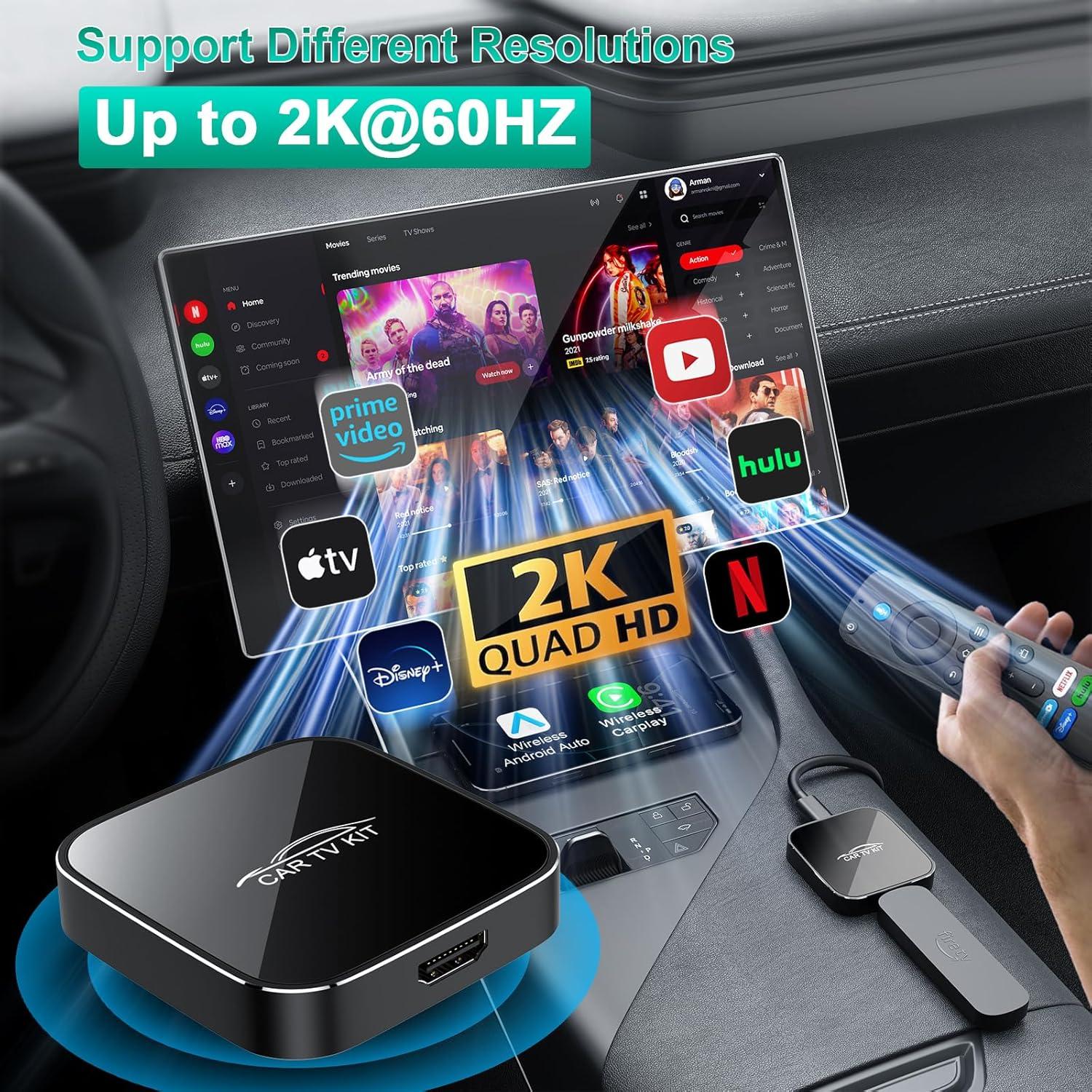 Adaptador Car TV Mate Max HDMI 3 en 1 CarPlay Android Auto