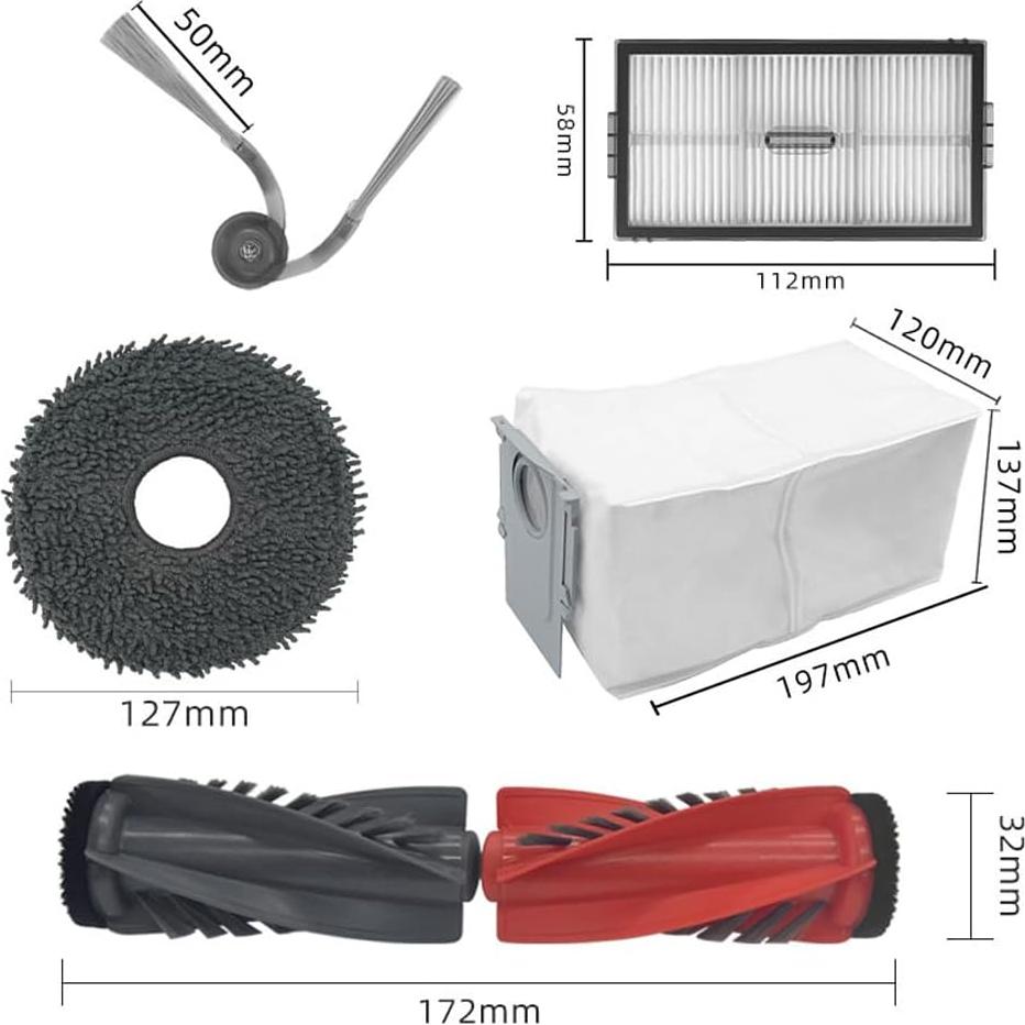 Accesorios de Reemplazo Roborock Saros 10R - Kit Completo