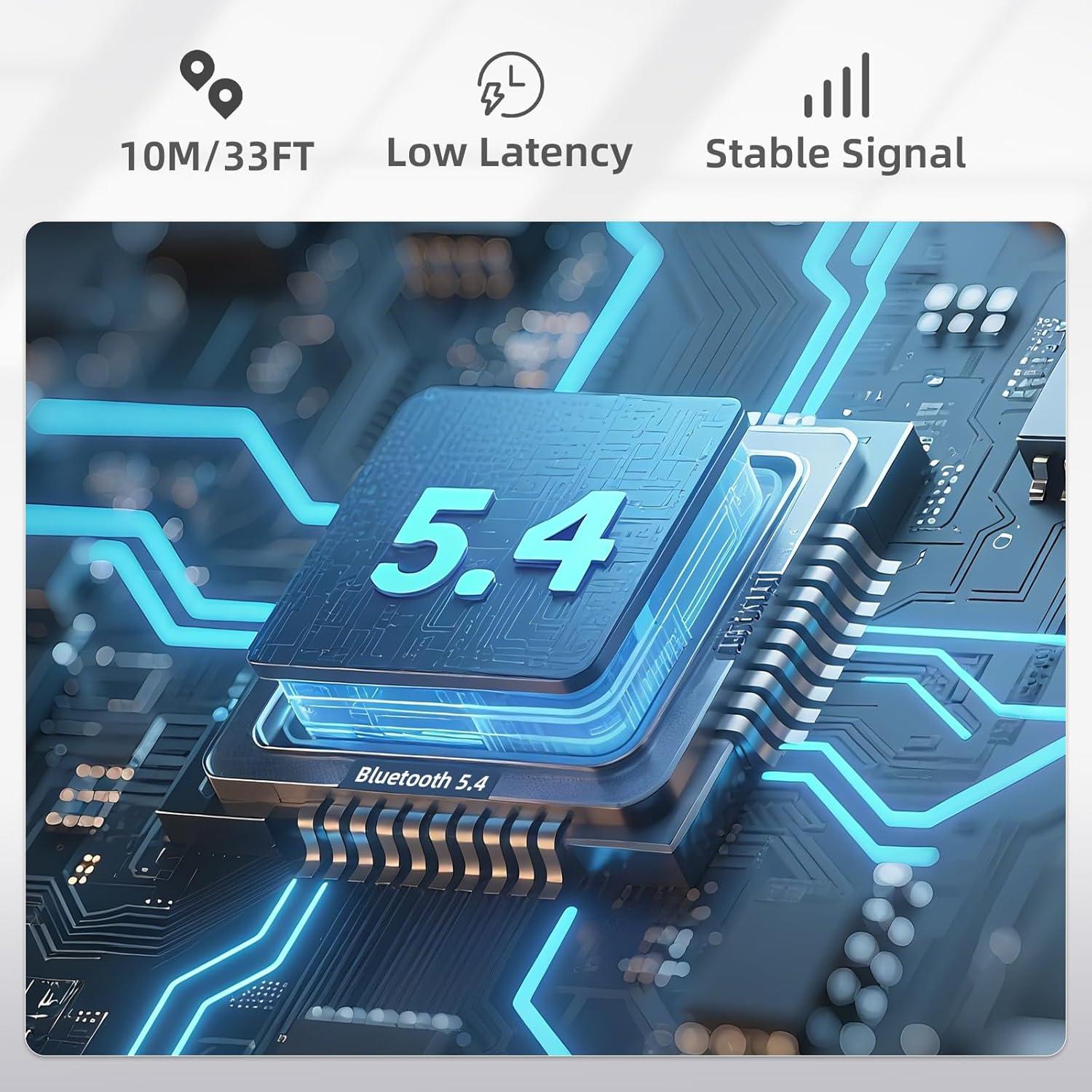 Auriculares Inalámbricos QUYIIDEE V30 Bluetooth 5.4 IP54 40H