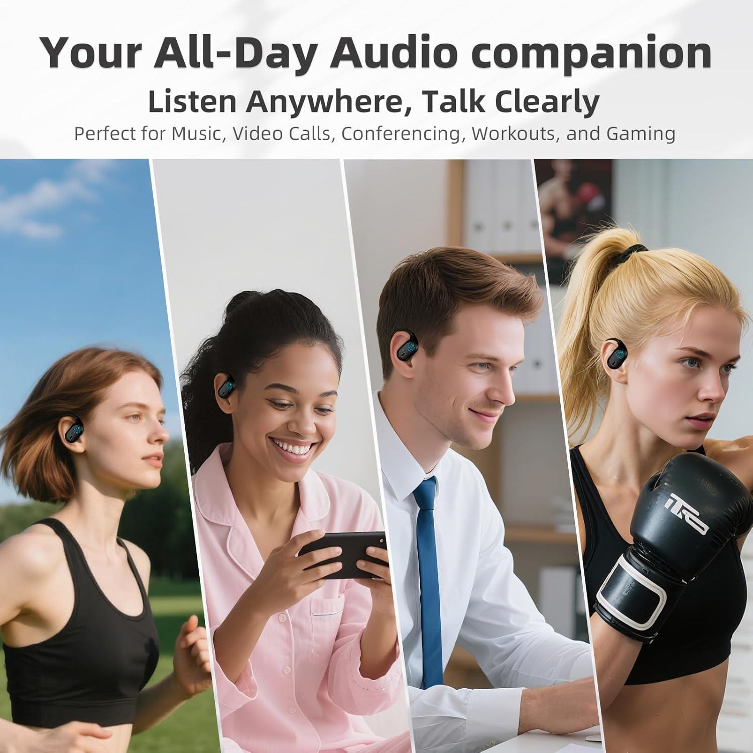Auriculares Inalámbricos QUYIIDEE V30 Bluetooth 5.4 IP54 40H