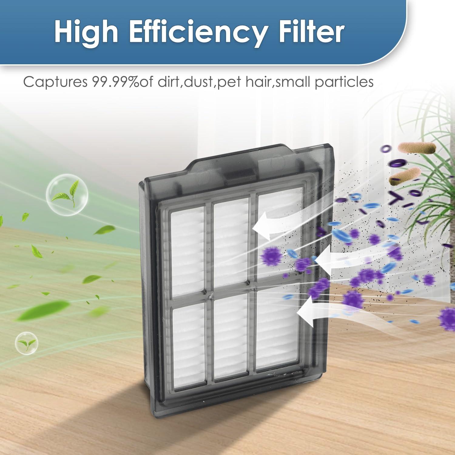 Filtros HEPA de Reemplazo KEYKAO para iRobot Plus 505 Combo - 3 Piezas