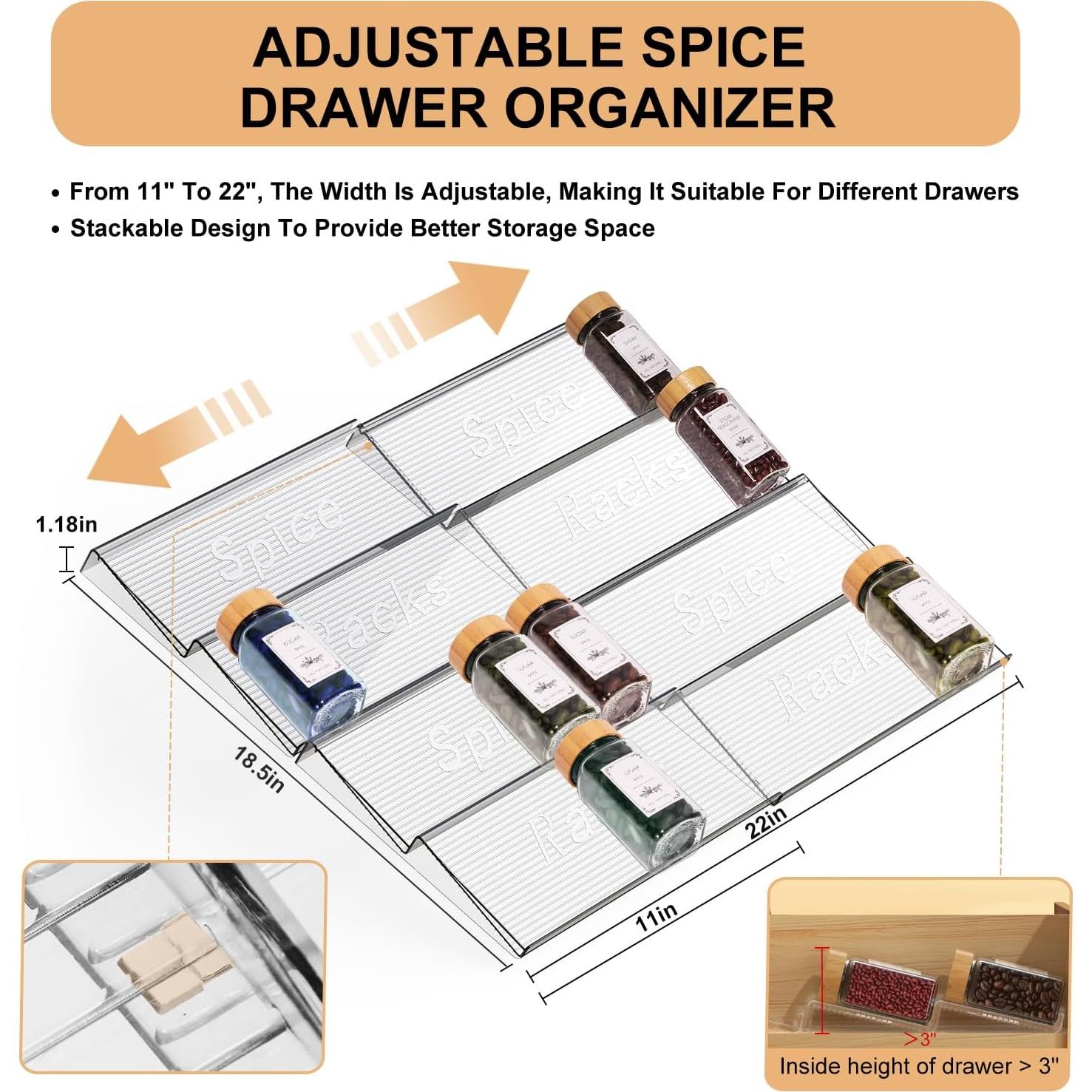 Organizador de Especias Agotglmi con 24 Tarros y 355 Etiquetas