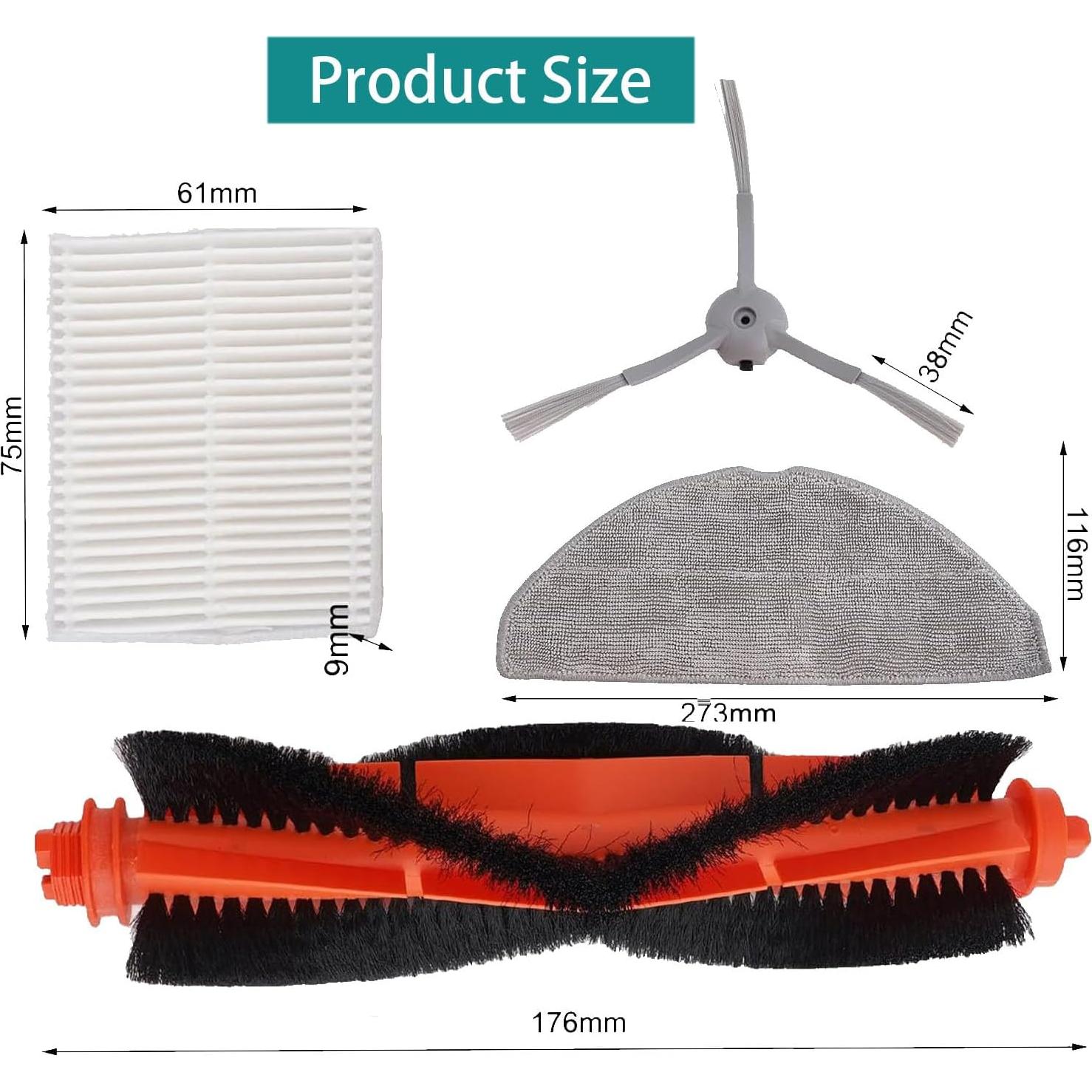 Kit de Accesorios 15 Piezas para Aspiradora Lubluelu L20 / Honiture V8 Pro