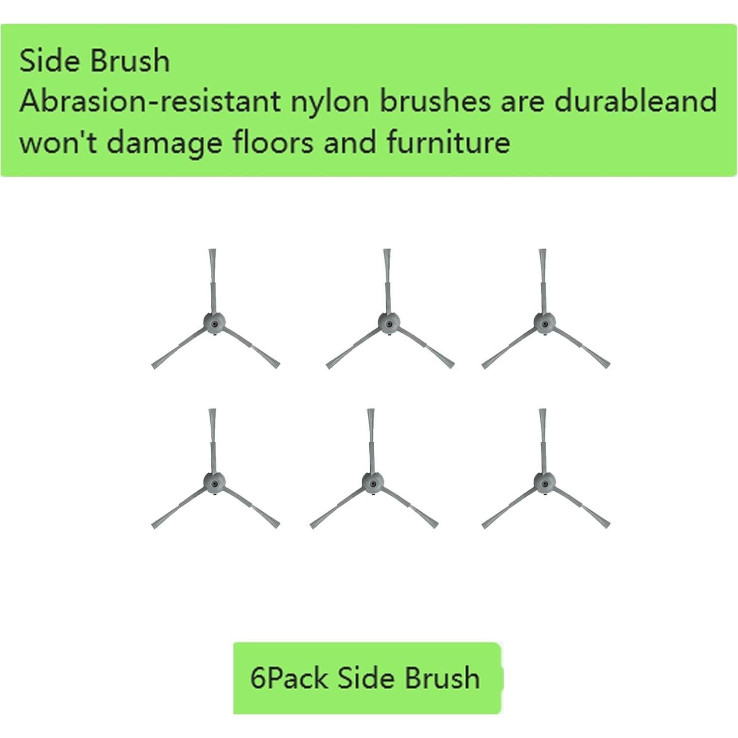 Kit de Repuesto para Aspiradora Lubluelu L20 / Honiture V8 Pro - 1 Cepillo Rodante, 6 Laterales, 6 Filtros HEPA