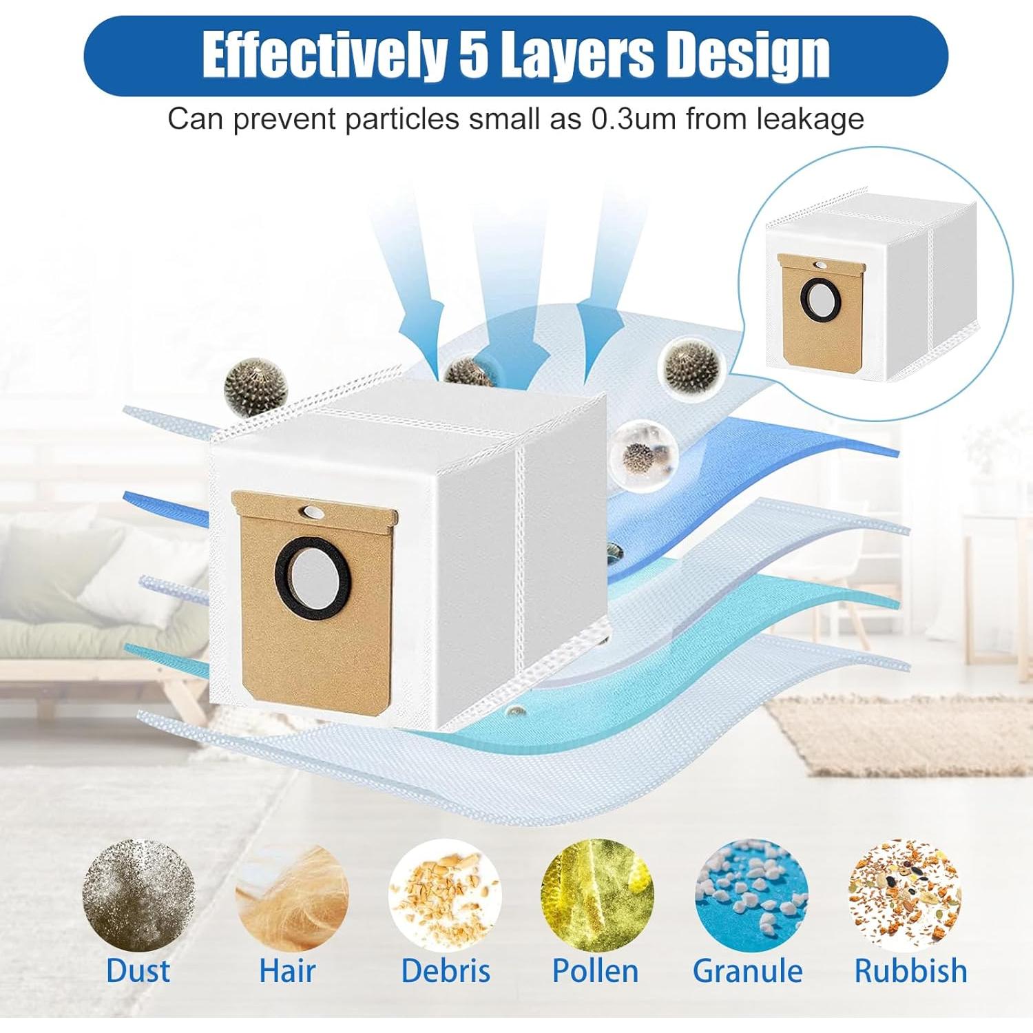 Paquete de 12 Bolsas de Repuesto Eufy L50/L60 SES 3.5L