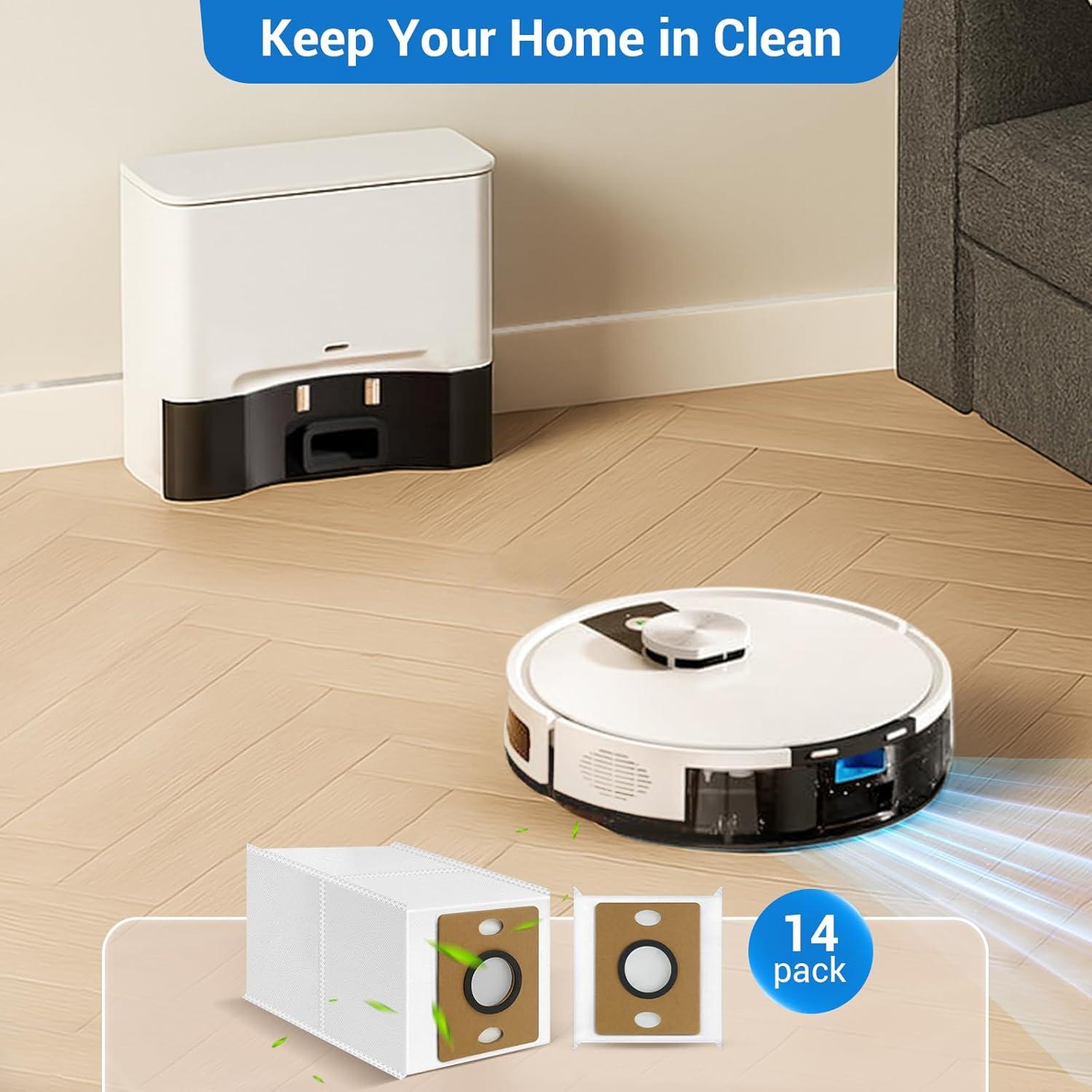 14 Bolsas de Polvo Bluevisk para Aspiradora ILIFE A12 Pro/V9 Pro