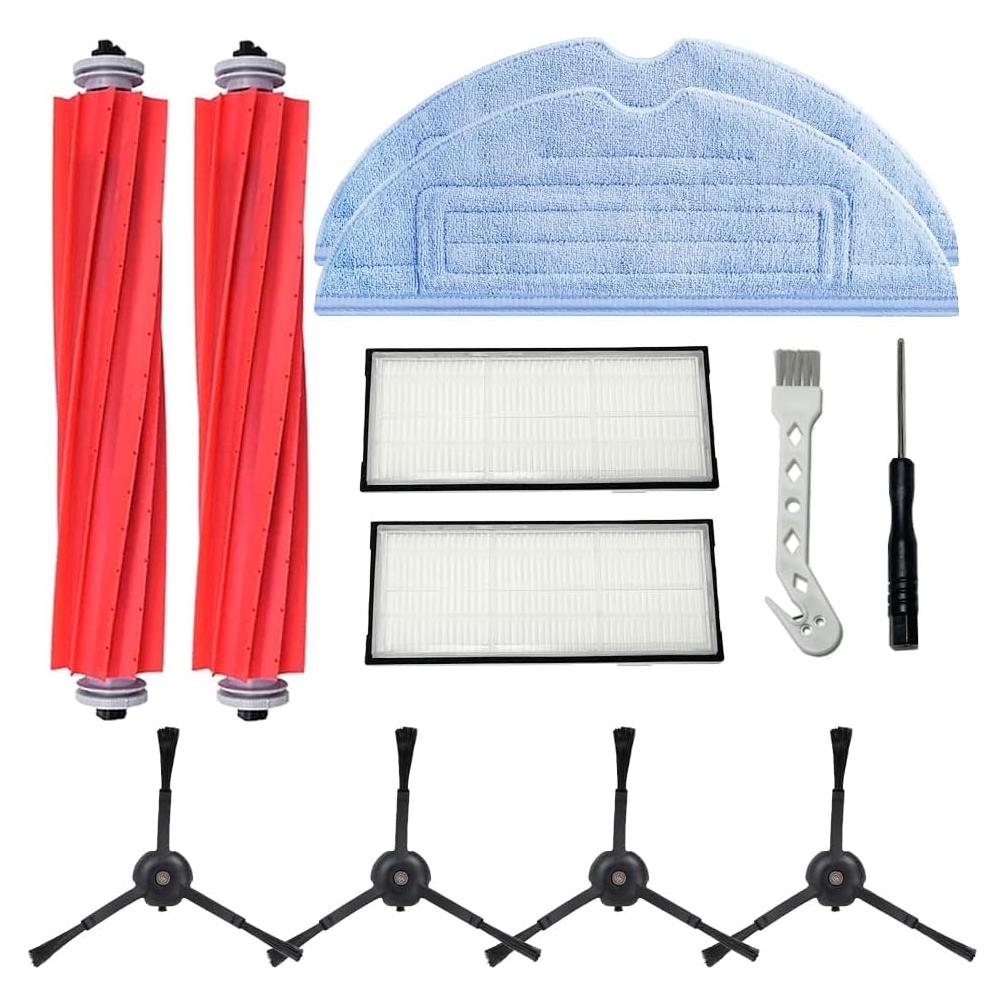 Repuestos Ugardo para Aspiradora Roborock S7 - 2 Cepillos, 2 Paños, 2 Filtros