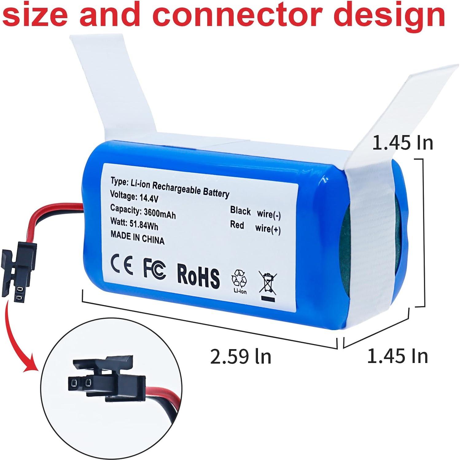 Batería de Reemplazo Fanhua para Robot Aspirador G8000Pro 3600mAh 14.4V