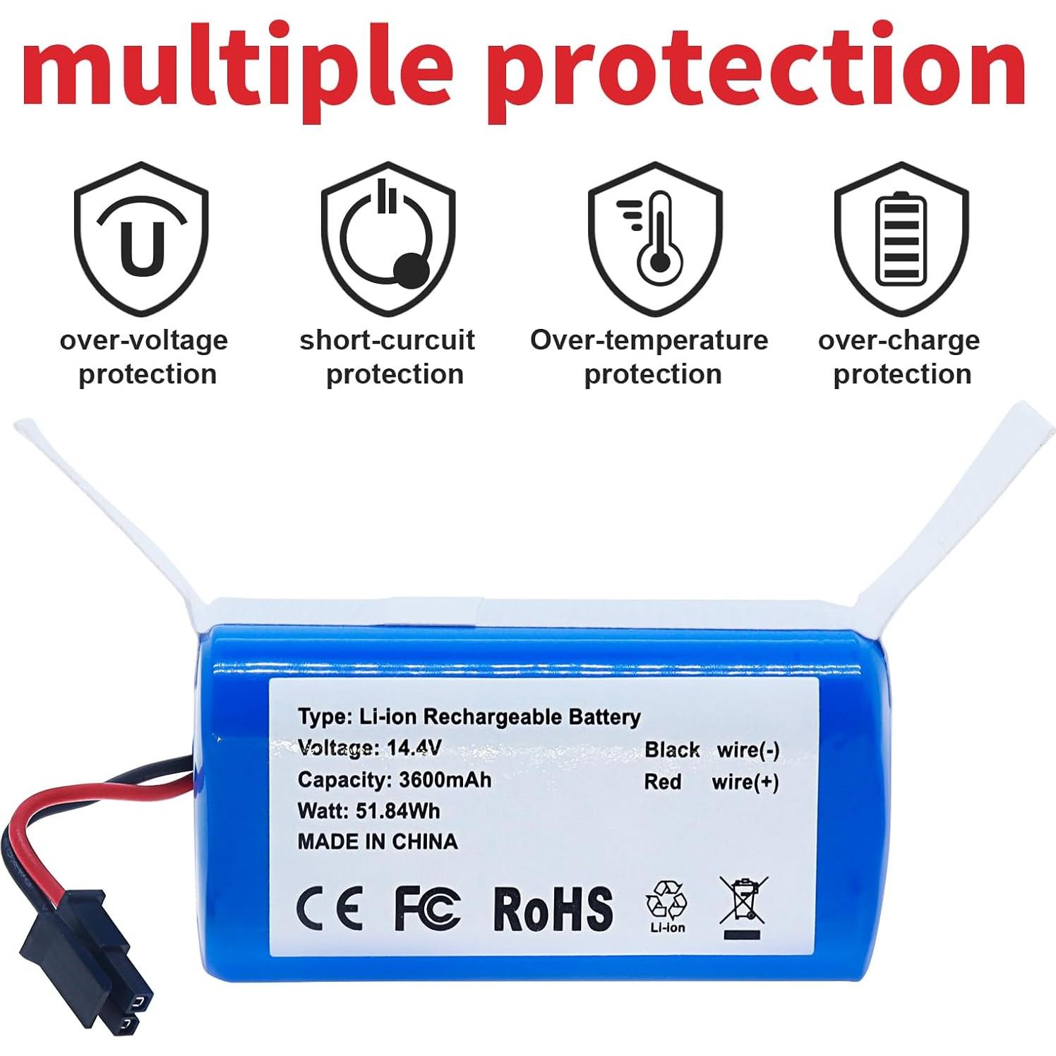 Batería de Reemplazo Fanhua para Robot Aspirador G8000Pro 3600mAh 14.4V