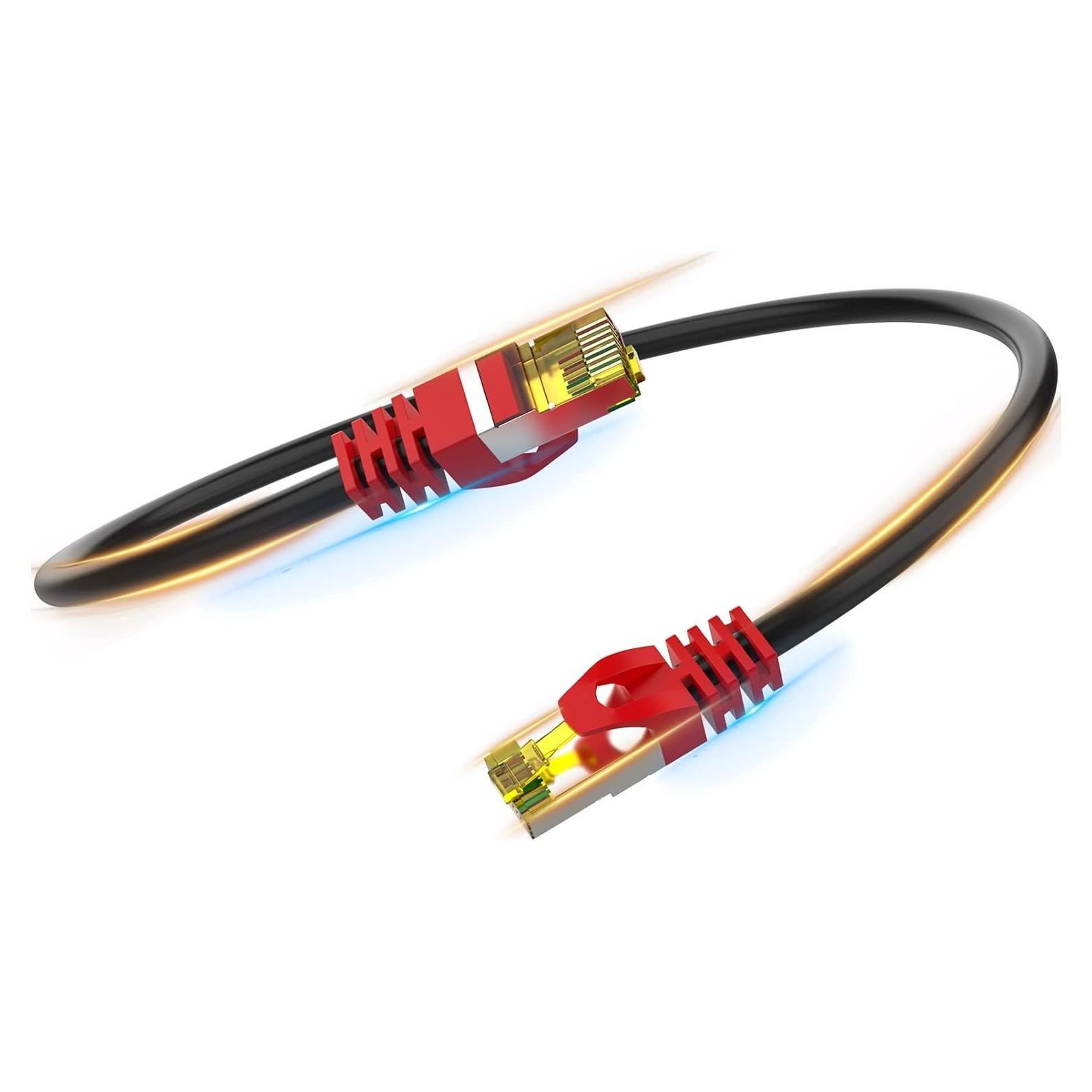 Cable Ethernet Cat 8 Boahcken 0.46 m 40Gbps 2000MHz S/FTP