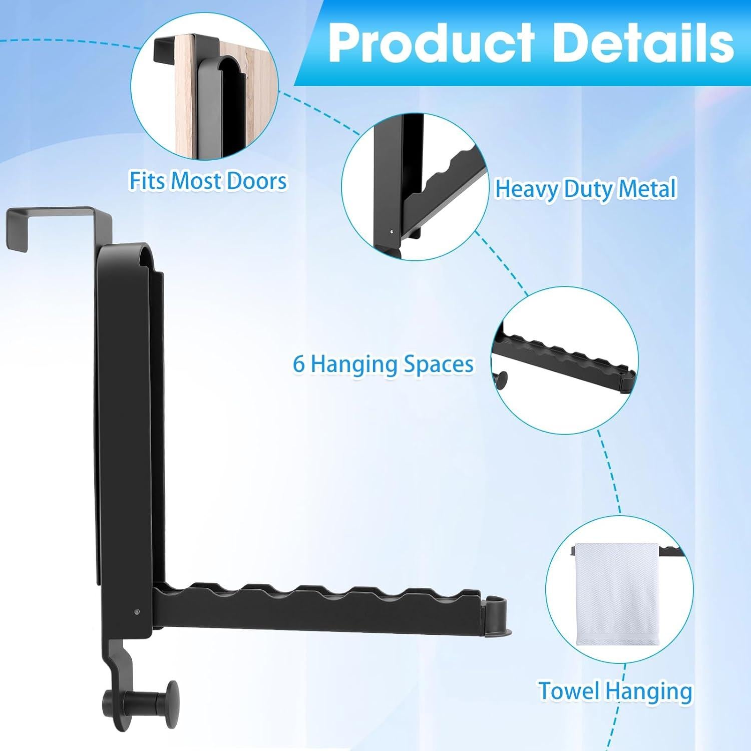 Estante de Secado Plegable Dntorx para Ropa - Gris