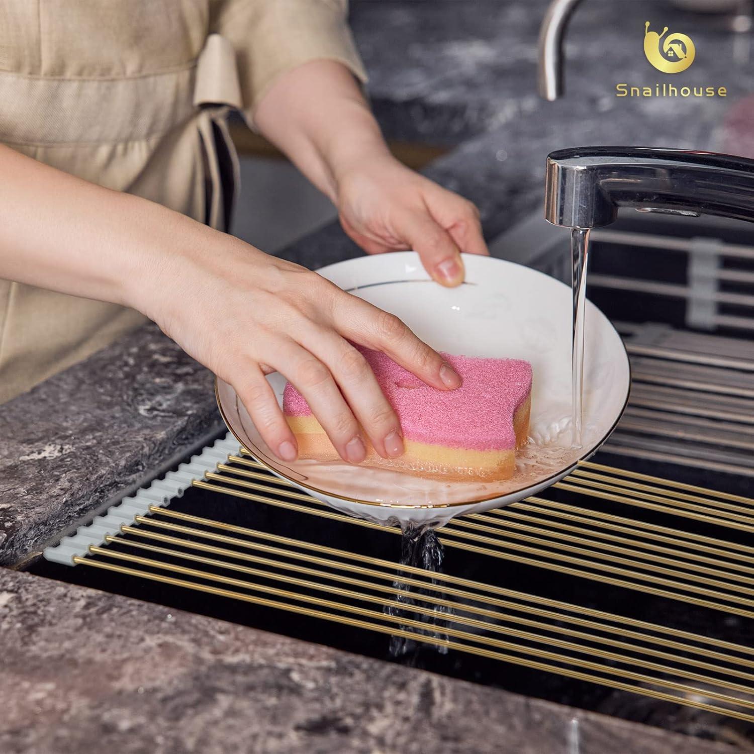 Escurridor de Platos Snailhouse Acero Inoxidable 45.2x30cm Dorado