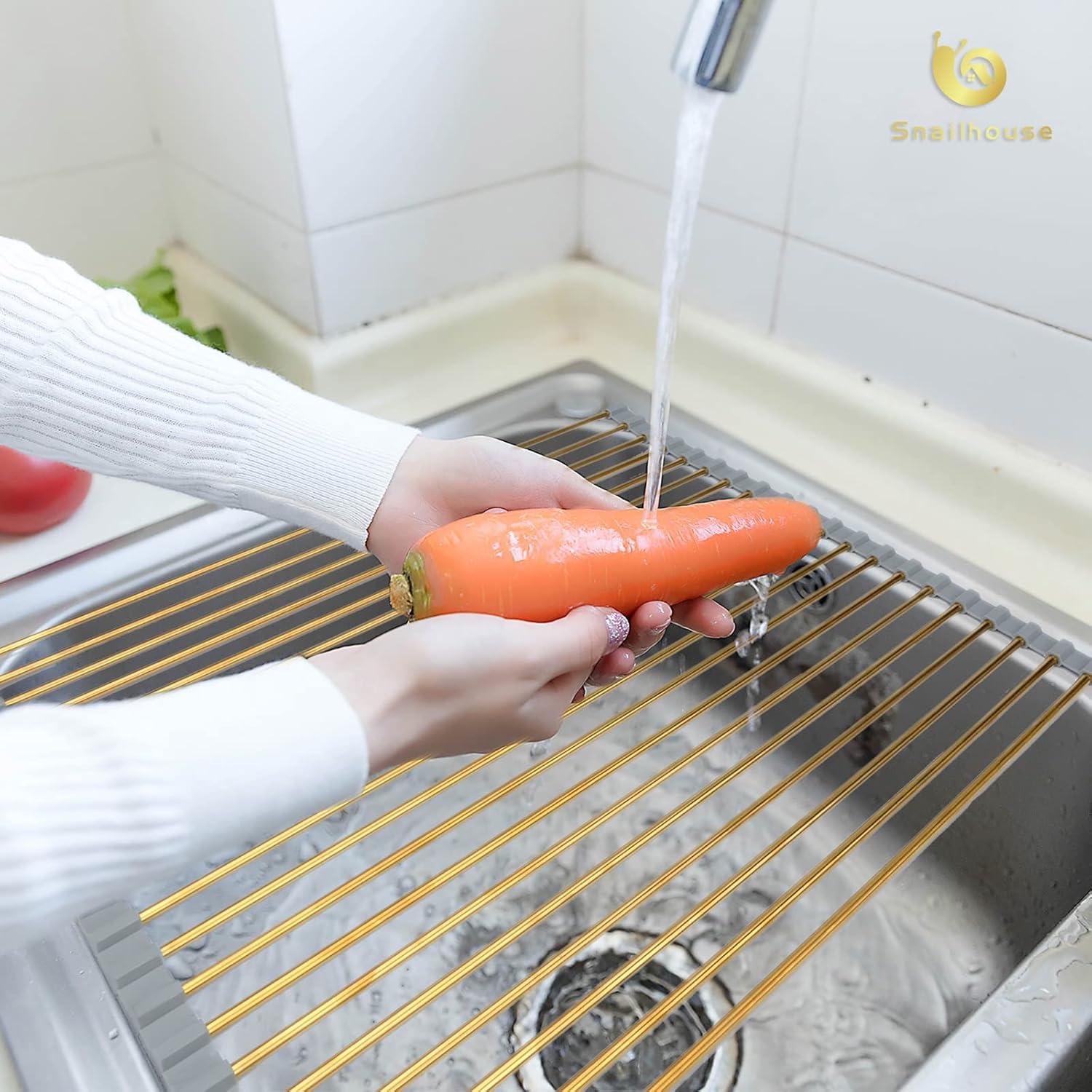 Escurridor de Platos Snailhouse Acero Inoxidable 45.2x30cm Dorado