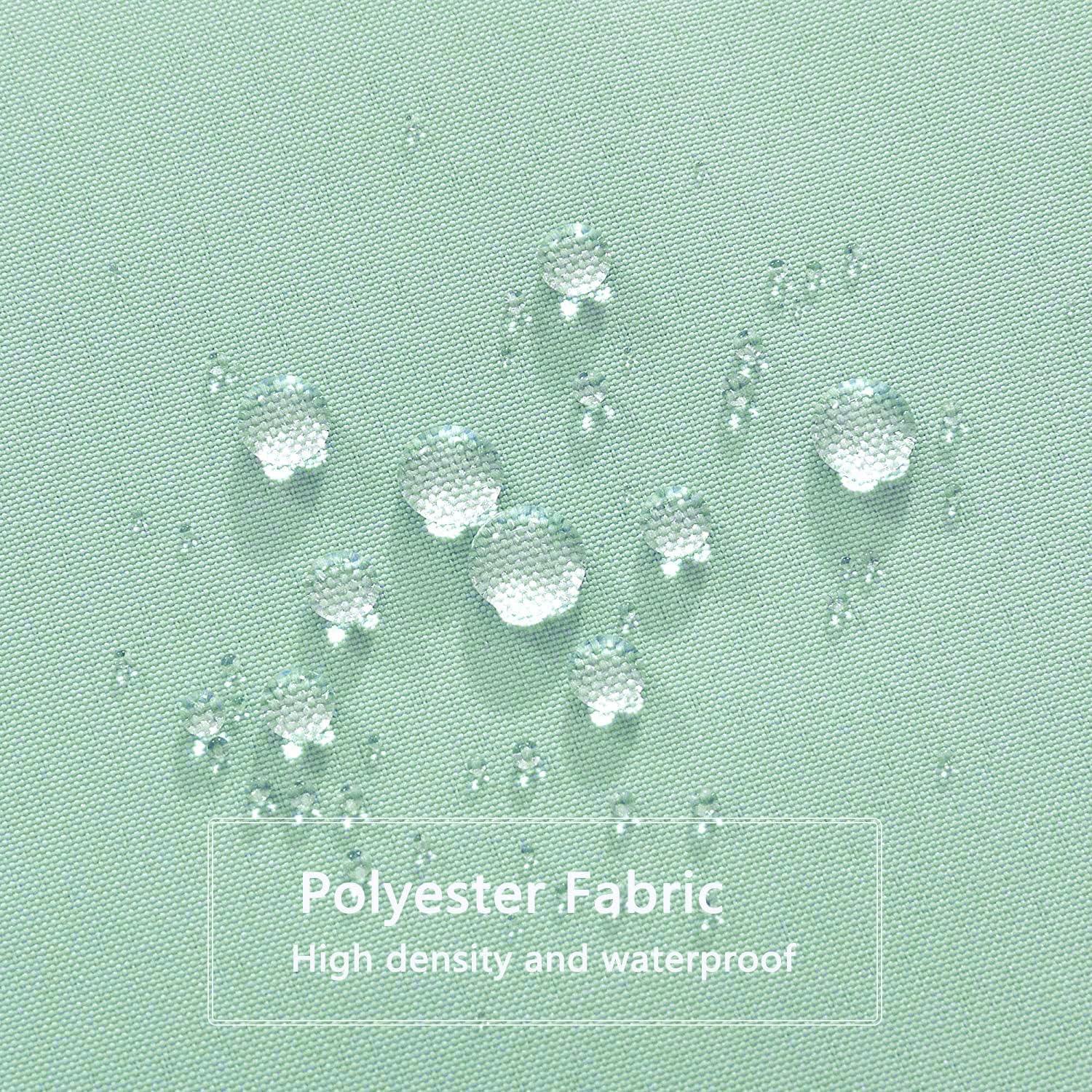 Cortina de Ducha LLSCL Verde Manzana Impermeable 182x182 cm