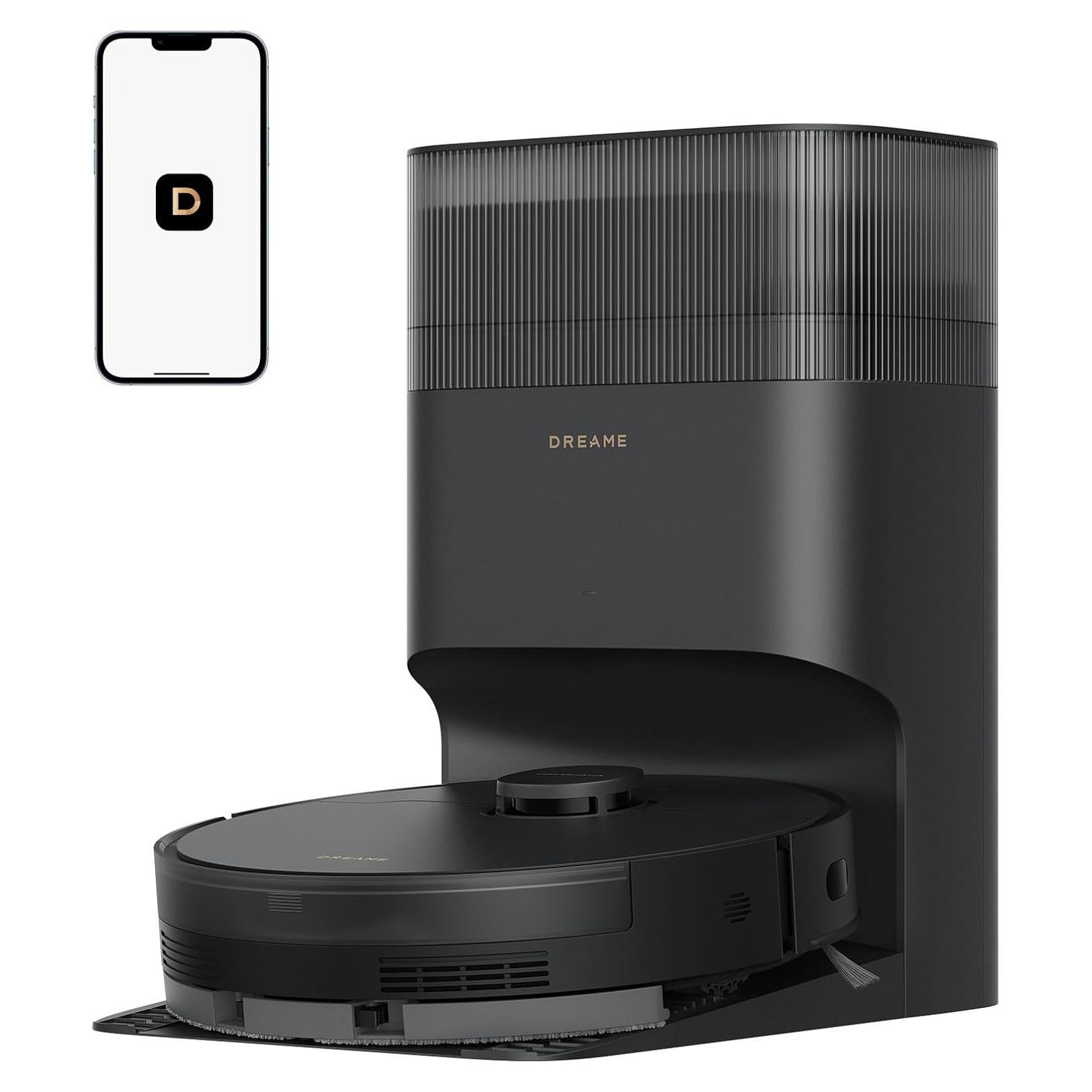 Aspiradora Robot DREAME D20 Plus 2 en 1, 13000Pa, Negro