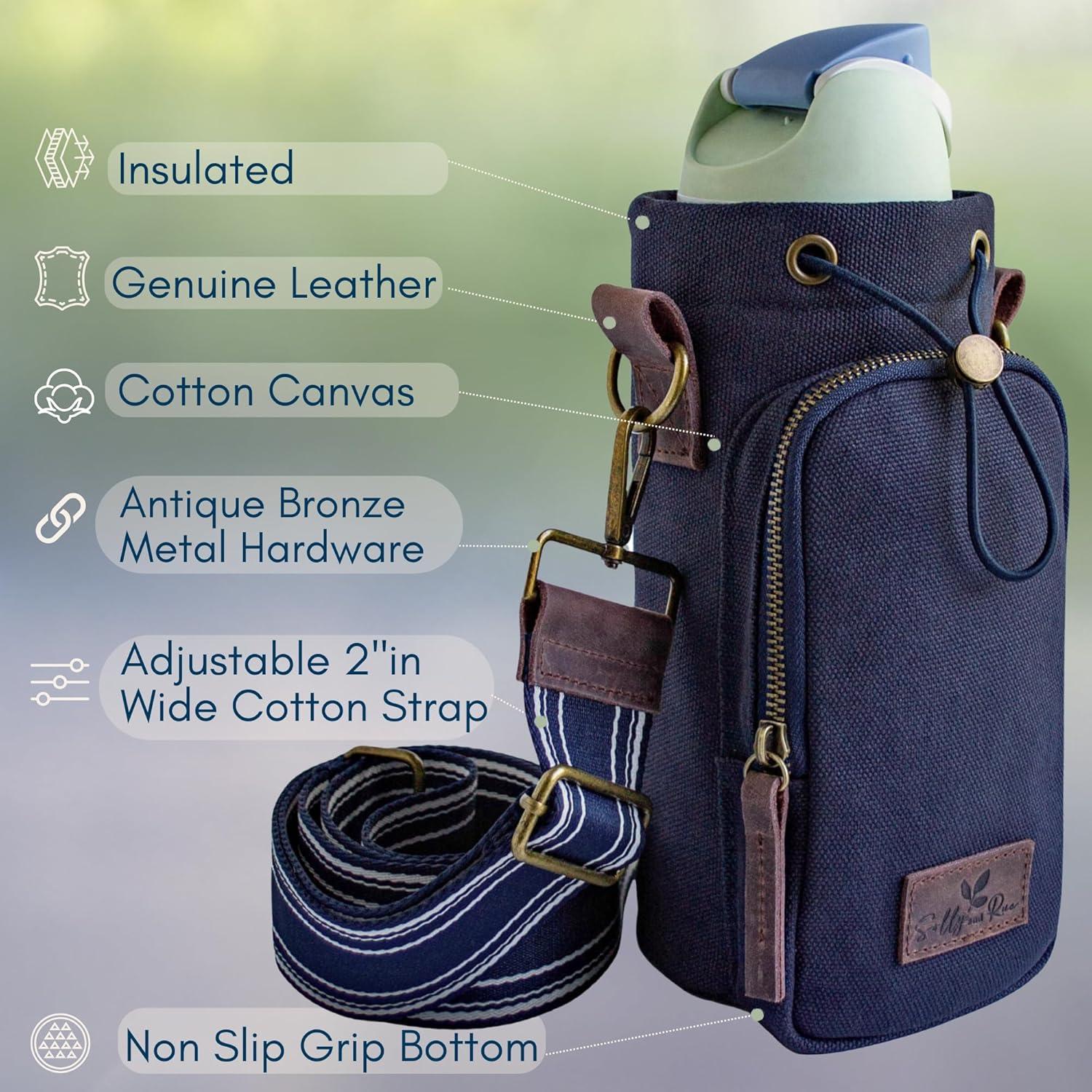 Bolsa de Agua Cruzada Solly and Rue | Lona Algodón Aislada