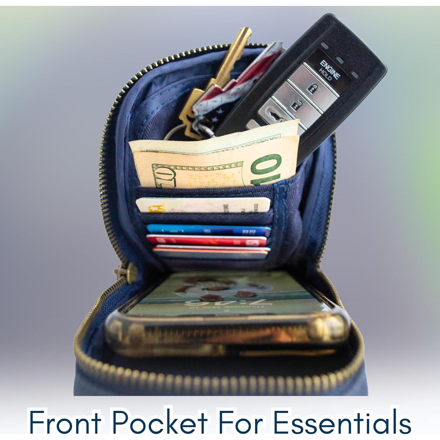 Bolsa de Agua Cruzada Solly and Rue | Lona Algodón Aislada