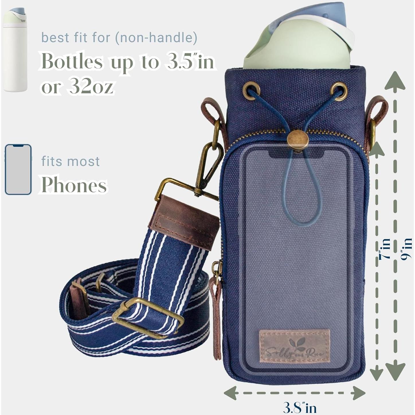 Bolsa de Agua Cruzada Solly and Rue | Lona Algodón Aislada