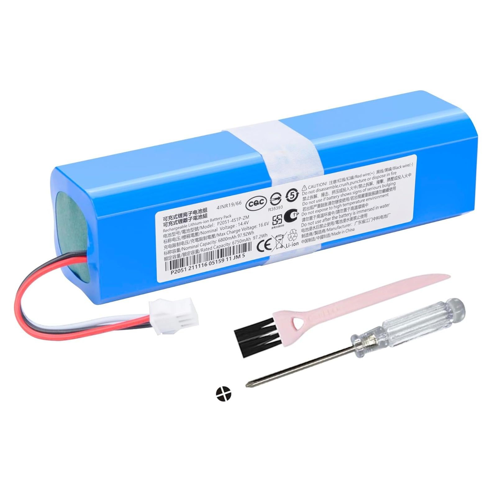 Batería de Reemplazo DGFTB 6800mAh 14.4V para AIRROBO T10+