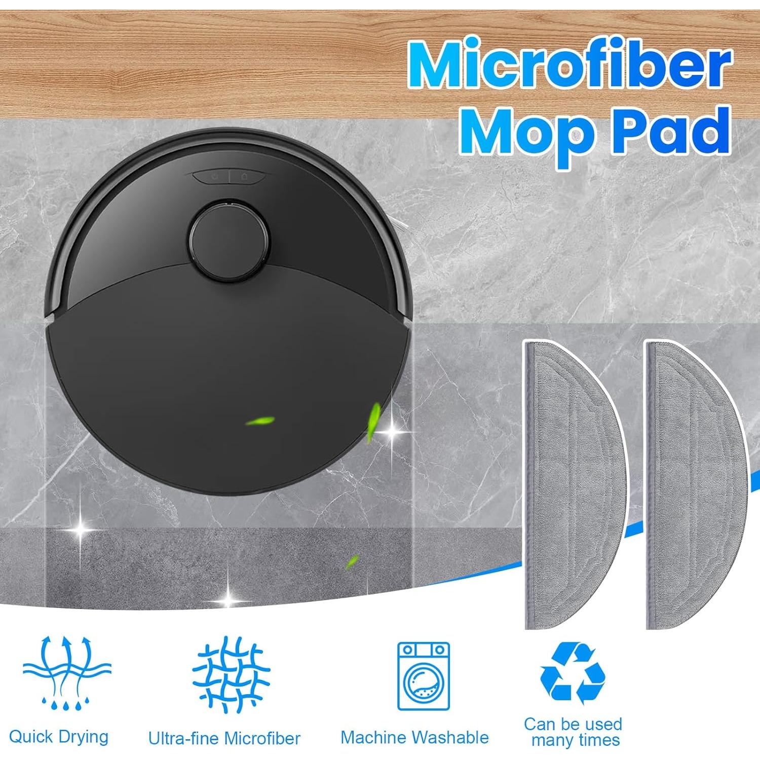 Kit de Accesorios de Reemplazo DrFlito 17 Piezas para Roborock Q10 S5/X5