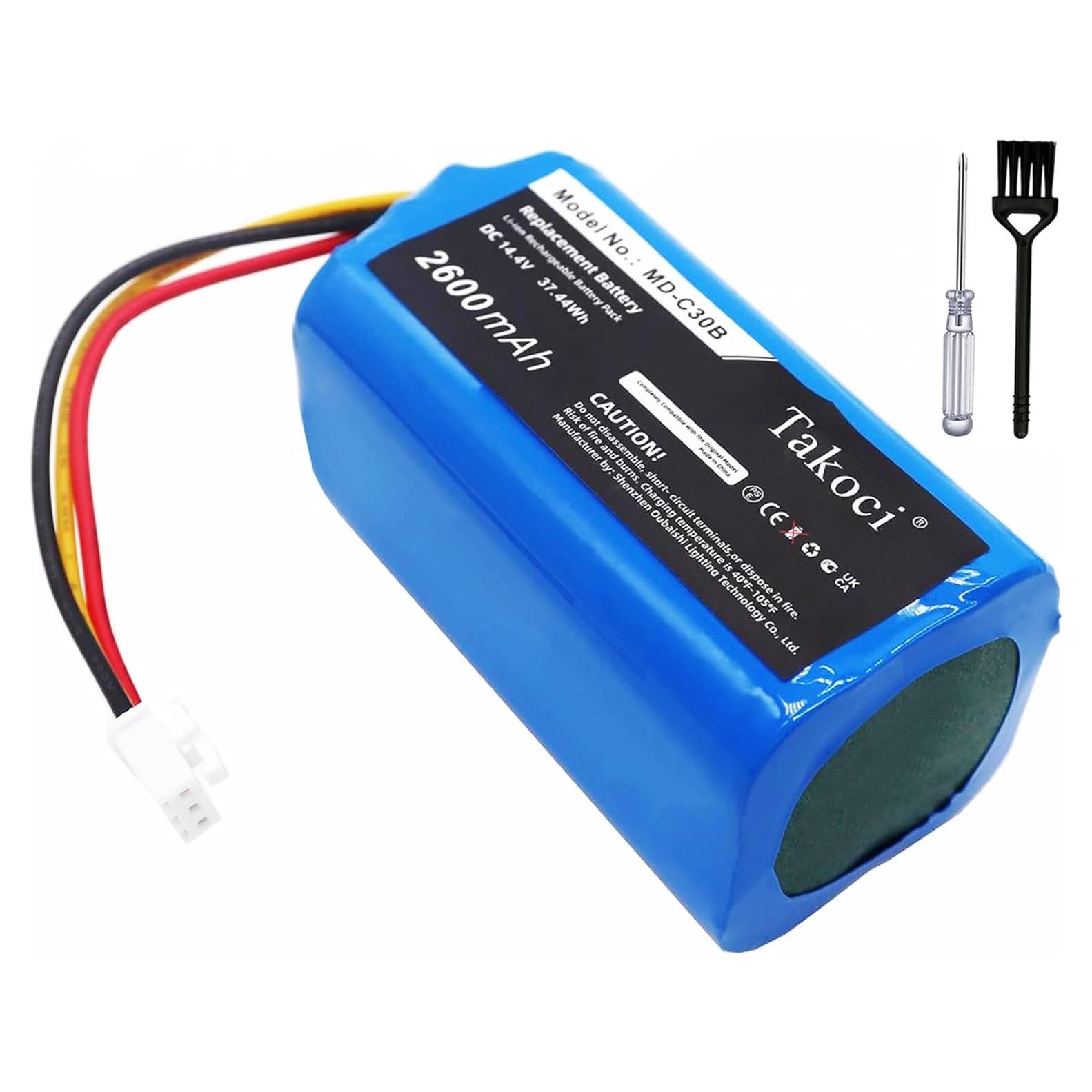 Batería Li-ion 14.4V 2600mAh para aspiradora robot Liectroux MD-C30B