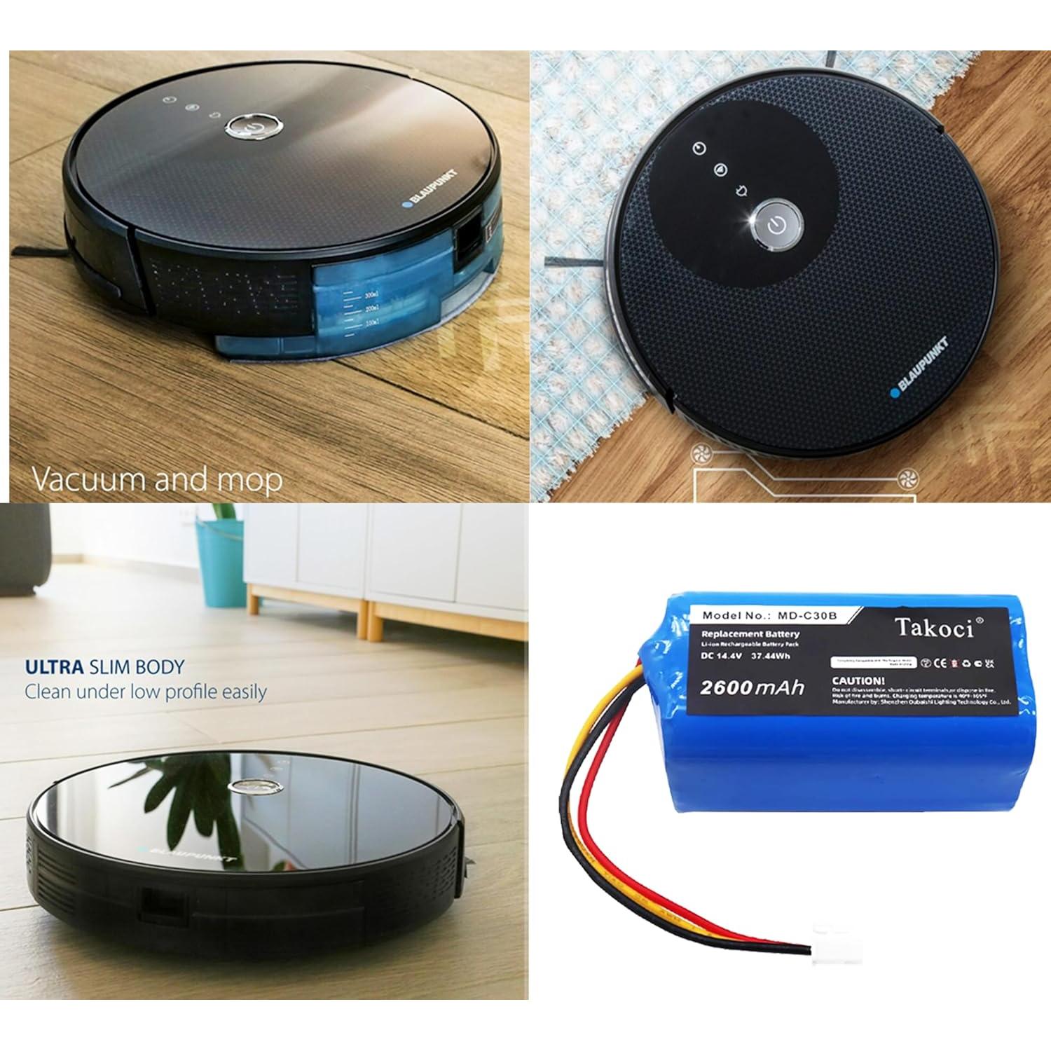 Batería Li-ion 14.4V 2600mAh para aspiradora robot Liectroux MD-C30B