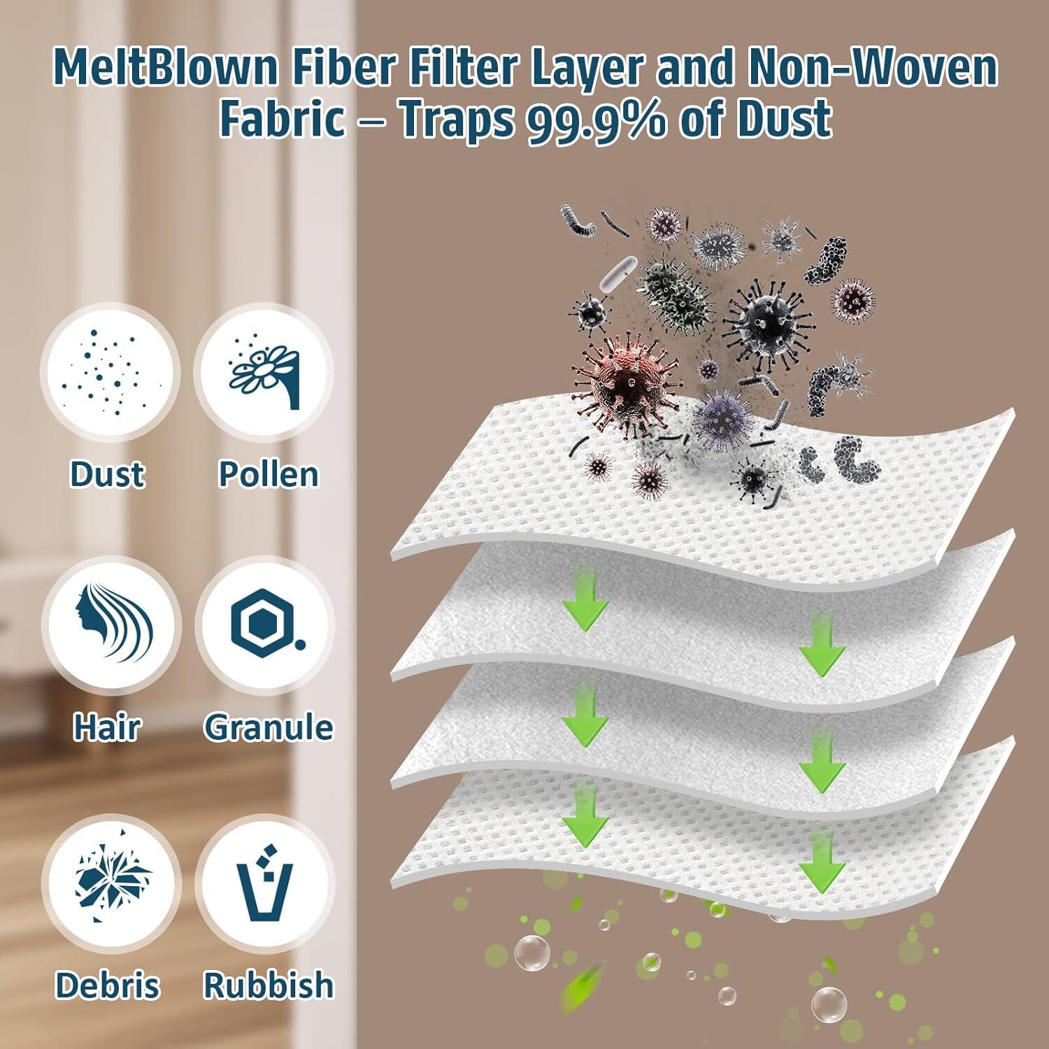 Paquete de 22 bolsas de polvo OOBILA 3.5L para Roborock
