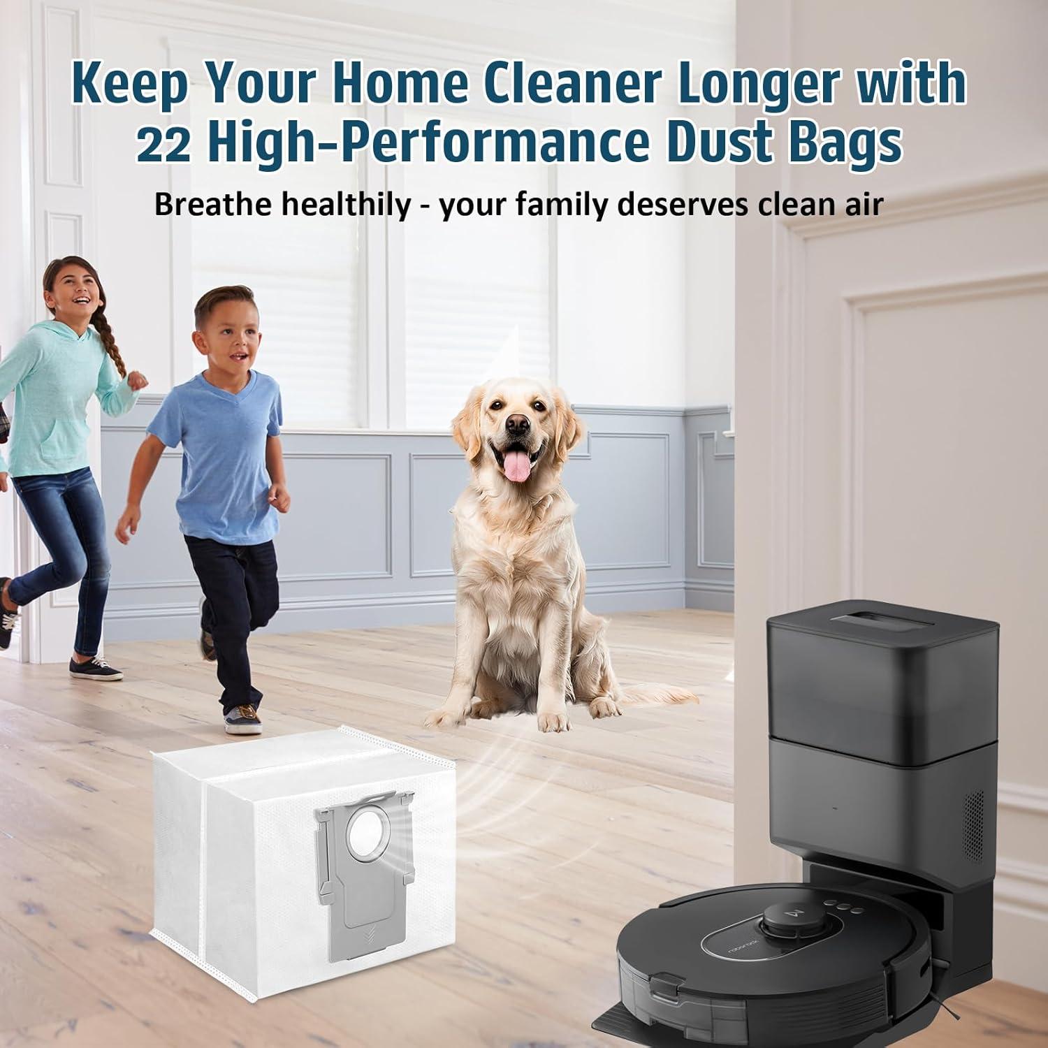 Paquete de 22 bolsas de polvo OOBILA 3.5L para Roborock