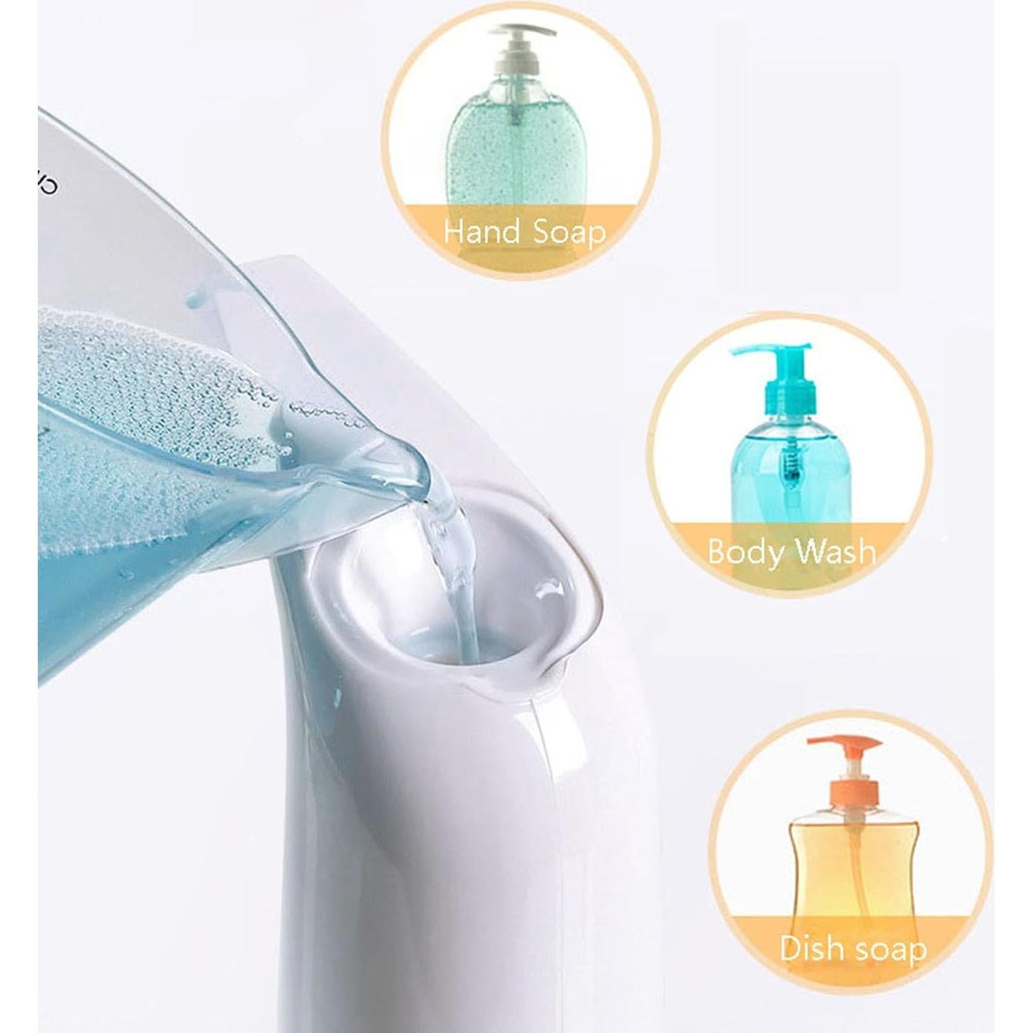 Dispensador de Jabón Automático KIAWON 414 ml Negro IPX6