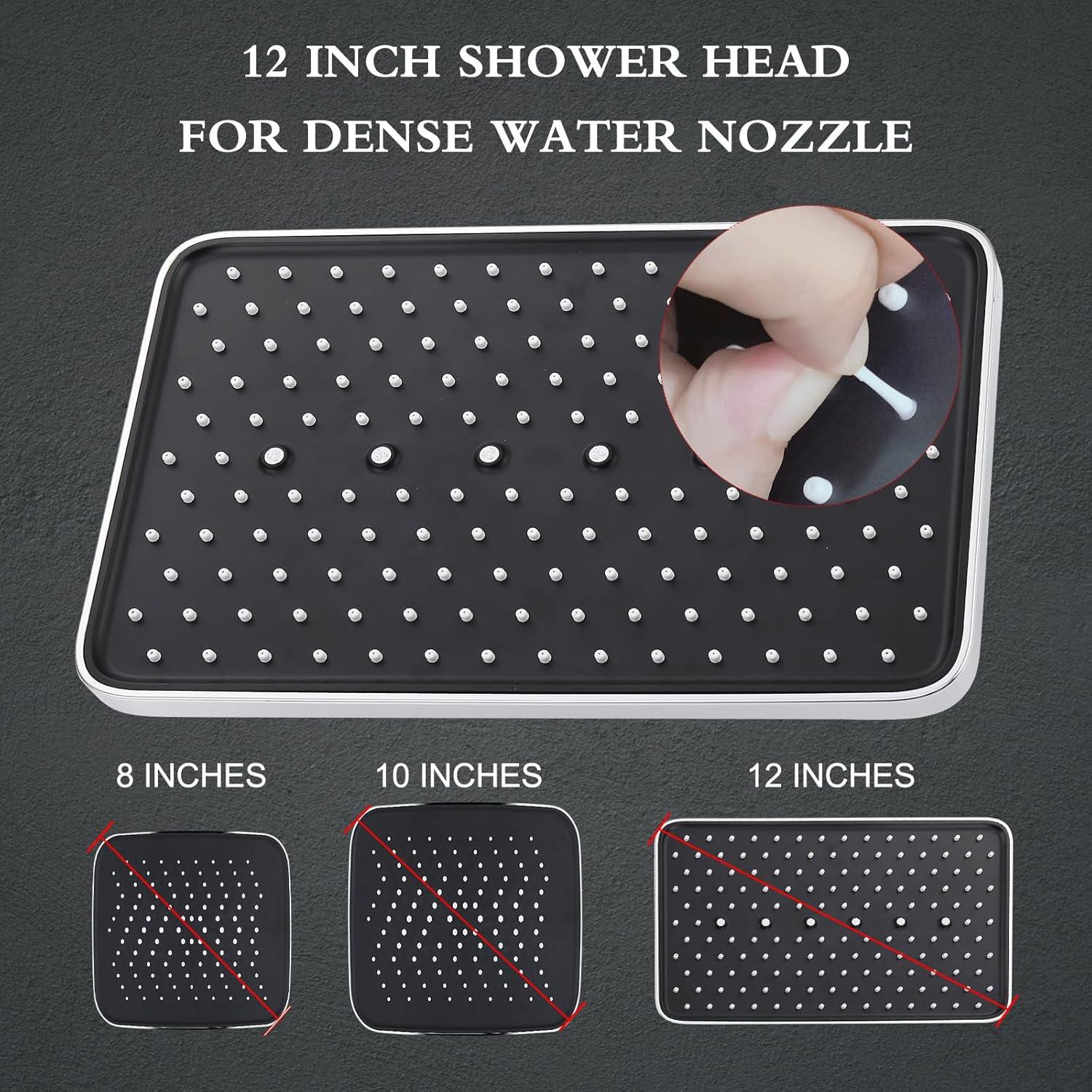 Combo de Ducha Filtrada BSTKEECL 12" Lluvia + Mano 5 Configuraciones