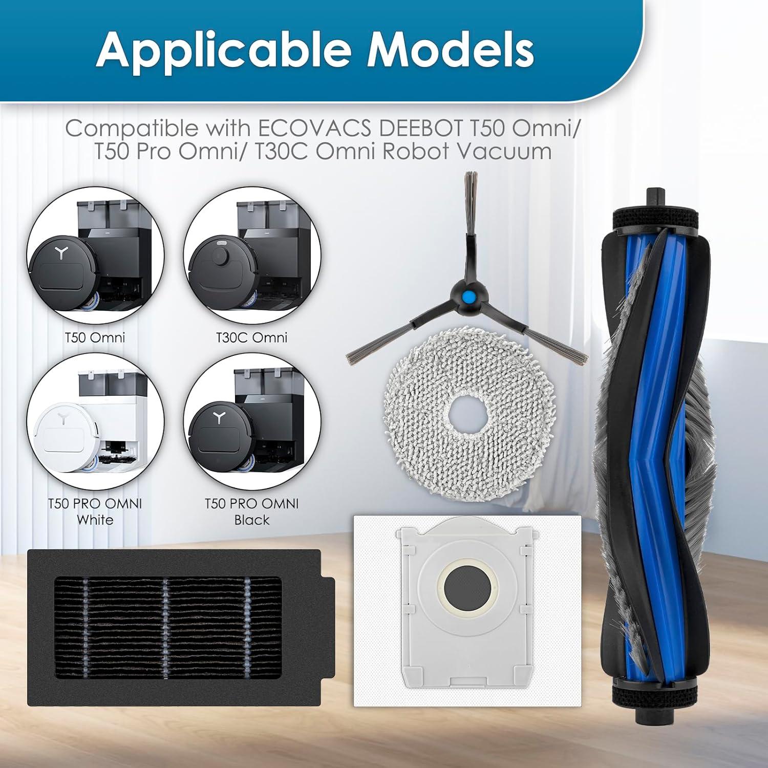 Kit de Repuesto 14 Piezas para ECOVACS DEEBOT T50 Pro