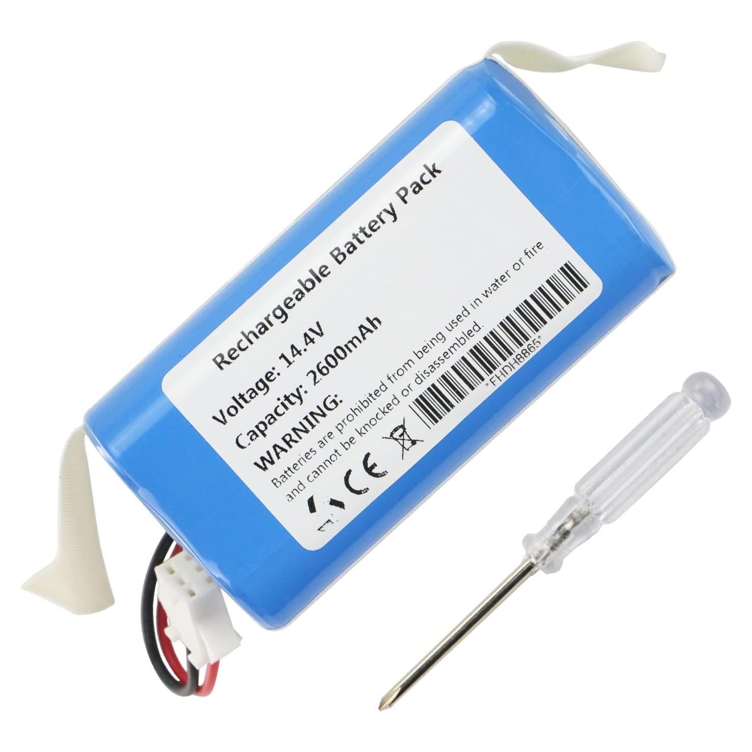 Batería de Reemplazo 14.4V 2600mAh para Aspiradora Yeedi/Tikom