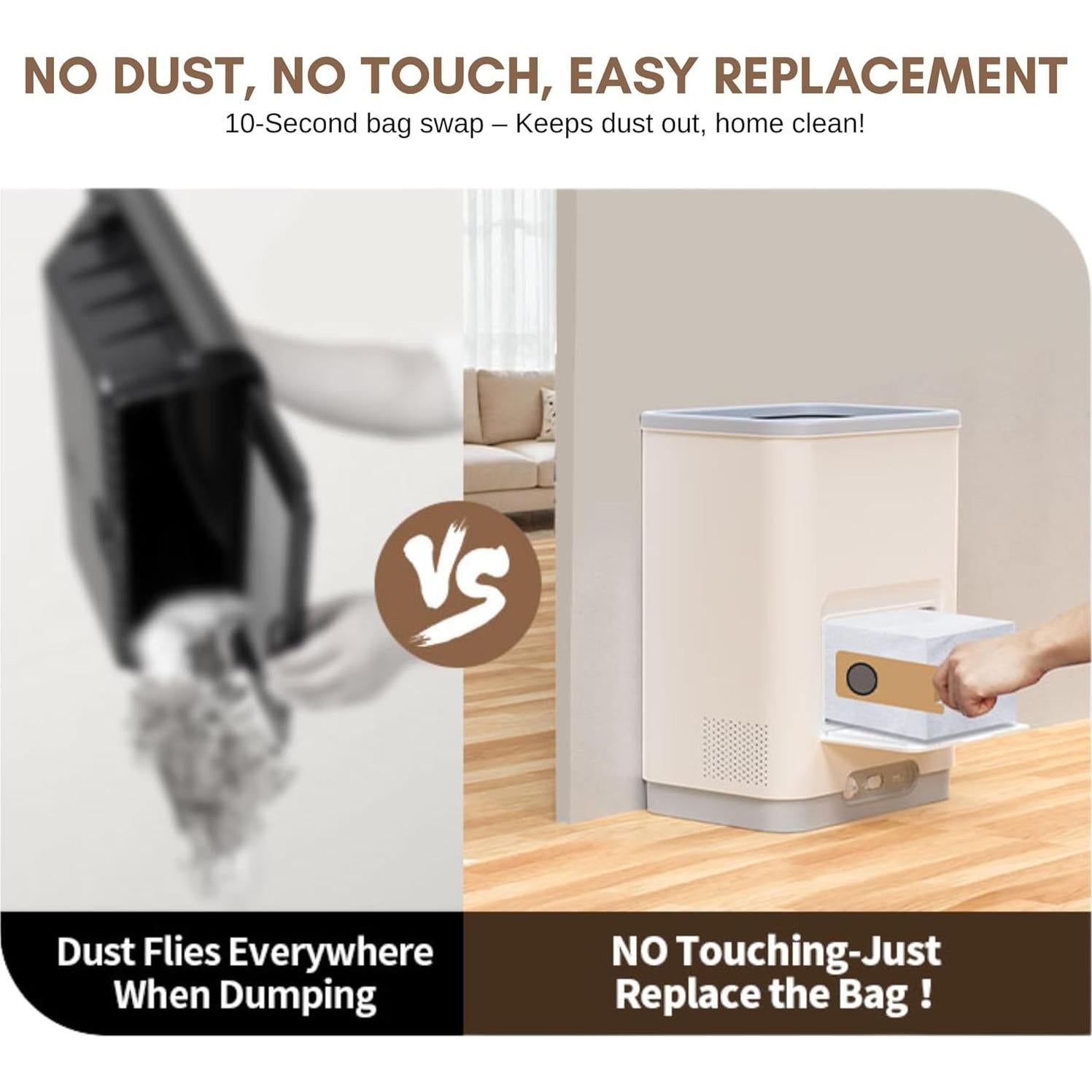 Aspiradora Automática Timnbo VA-C20 4000PA para Pelo de Mascotas