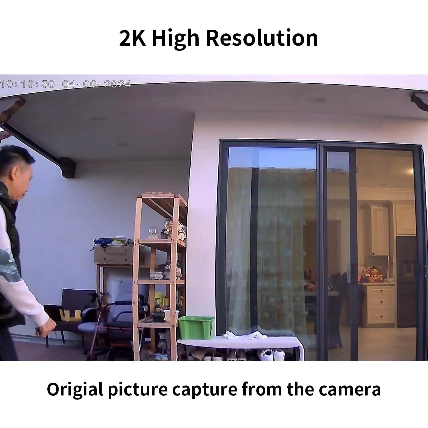 Cámara de Seguridad Inalámbrica LETSCEE 2K con Audio y Visión Nocturna