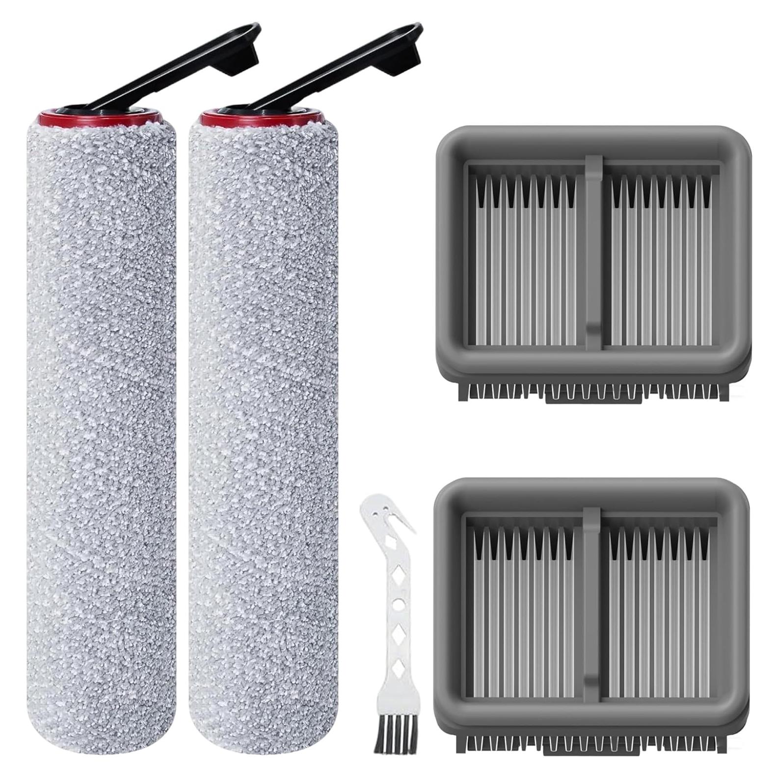 Piezas de Repuesto para Aspiradora Robot DREAME G10 Pro - 2 Cepillos Rodantes, 1 Cepillo de Limpieza, 2 Filtros HEPA