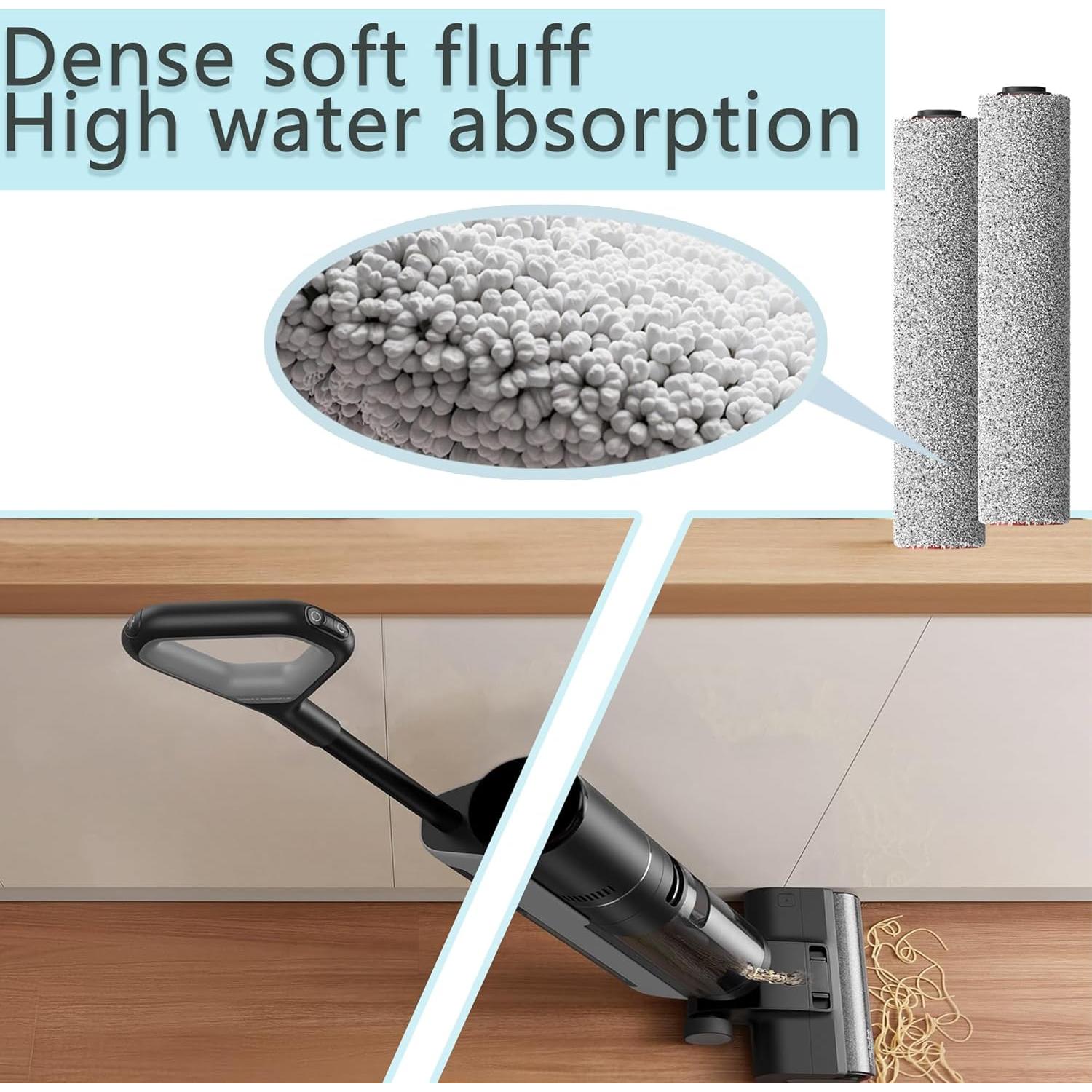 Piezas de Repuesto para Aspiradora Robot DREAME G10 Pro - 2 Cepillos Rodantes, 1 Cepillo de Limpieza, 2 Filtros HEPA