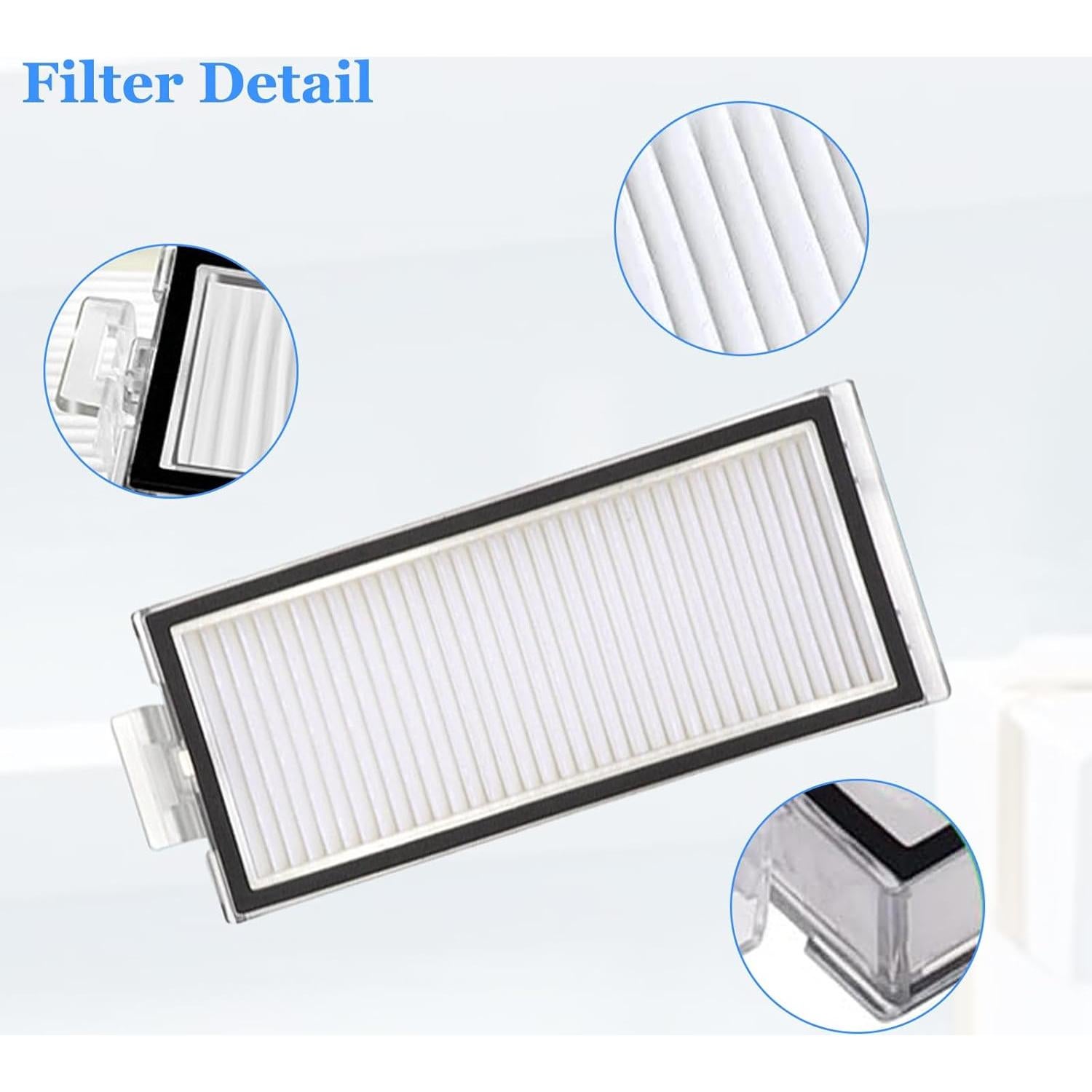 Filtro HEPA JZSTARINGE para Roborock Q7 Max - 4 Pcs