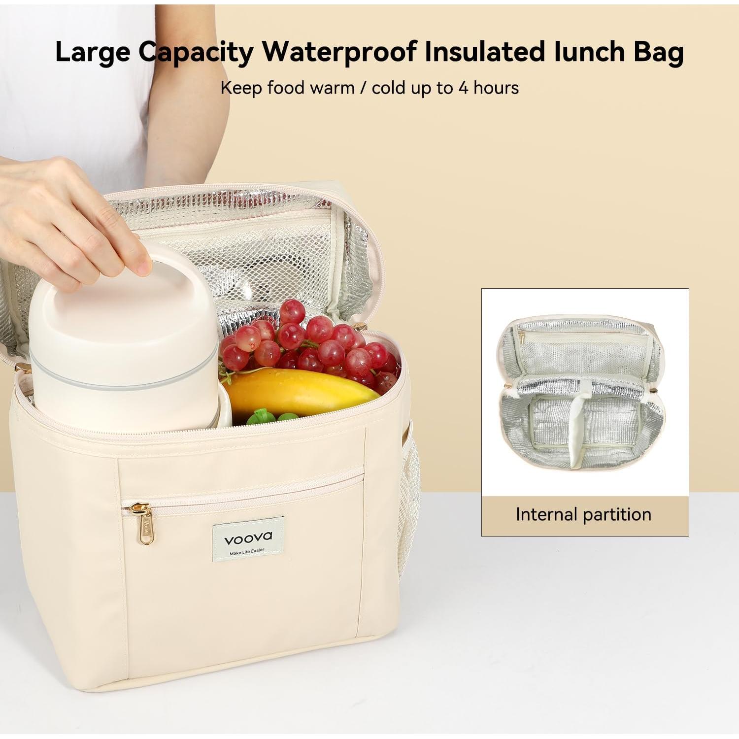 Caja Térmica Apilable Voova de Acero Inoxidable 3 Niveles