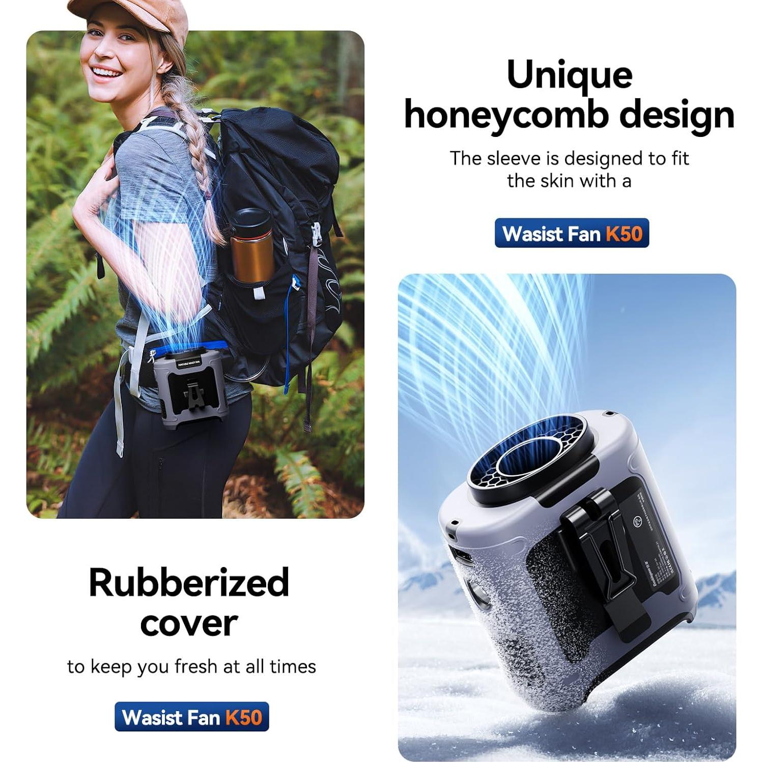 Ventilador de Cintura Aristide Recargable USB 10000mAh