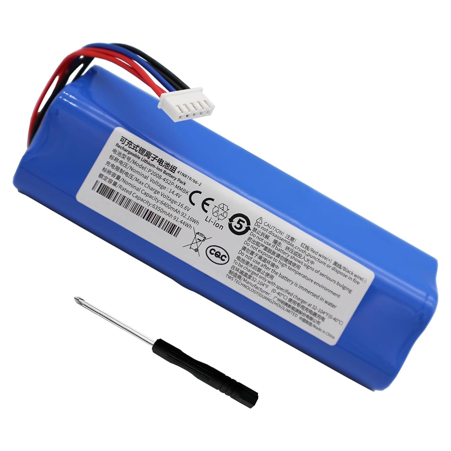 Batería Li-ion 6400mAh para Ecovacs Deebot T5 T8 T9 Ozmo