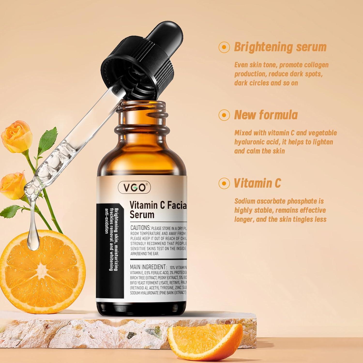 Suero Facial VGO de Vitamina C y E 30ml - Hidratación y Radiancia