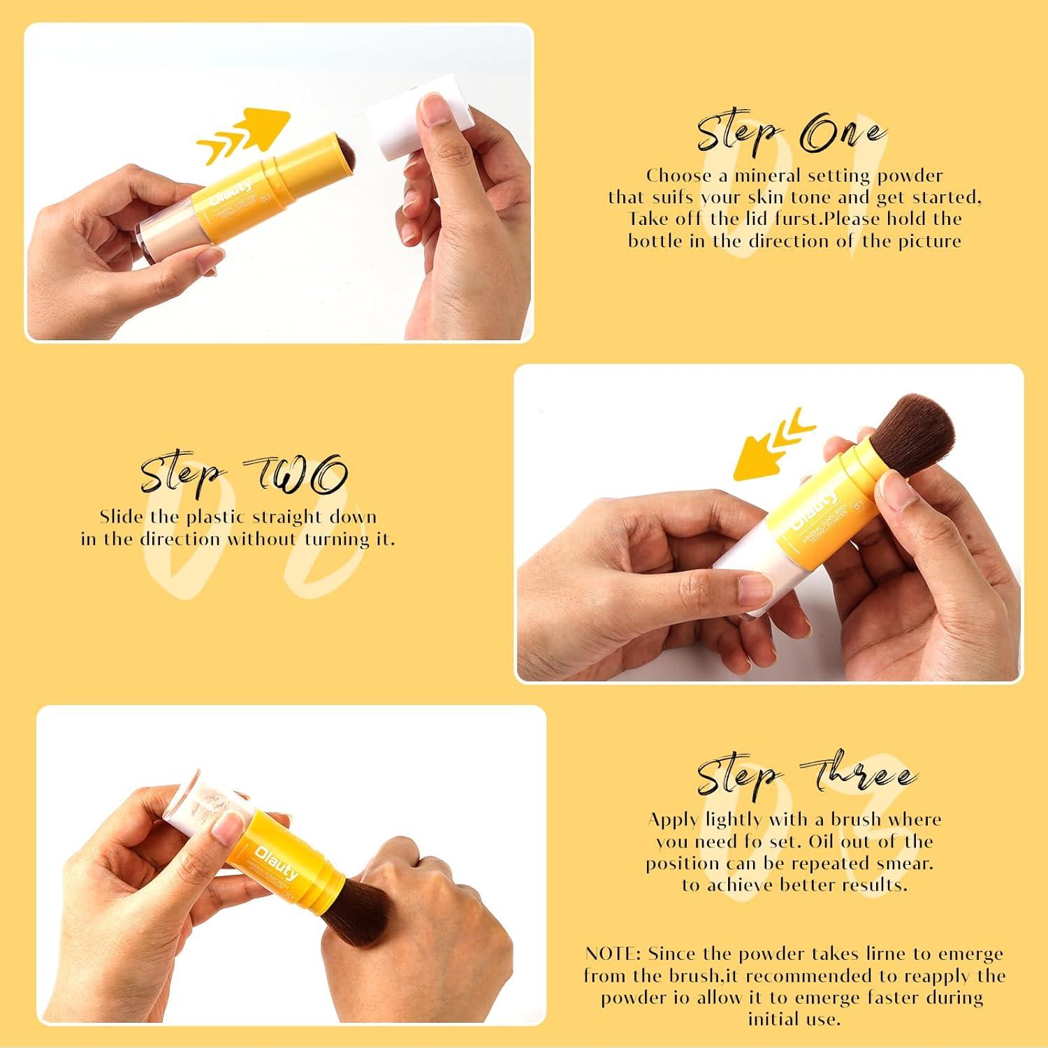 Polvo Fijador Mineral SPF 35 Firstfly 20g - Acabado Mate Natural