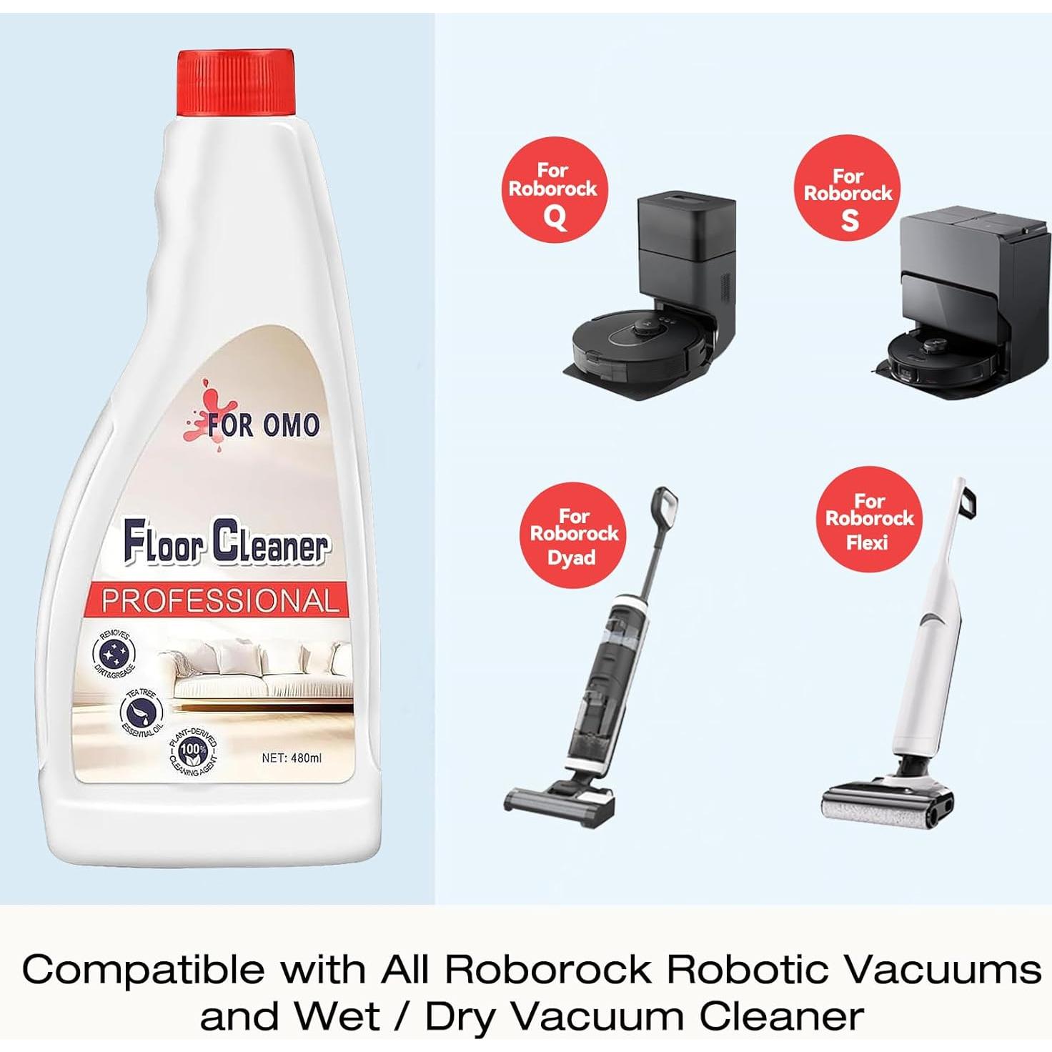 Solución de limpieza de pisos Vacbeuta 500ml (Pack de 2) Roborock