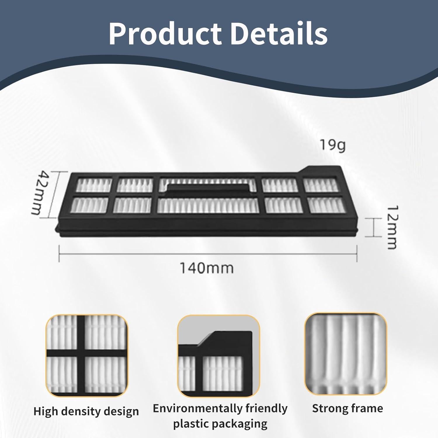 Repuestos Aerqvix para Aspiradora eufy X10 Pro Omni - 1 Cepillo, 2 Filtros, 4 Paños, 3 Bolsas, 4 Cepillos Laterales