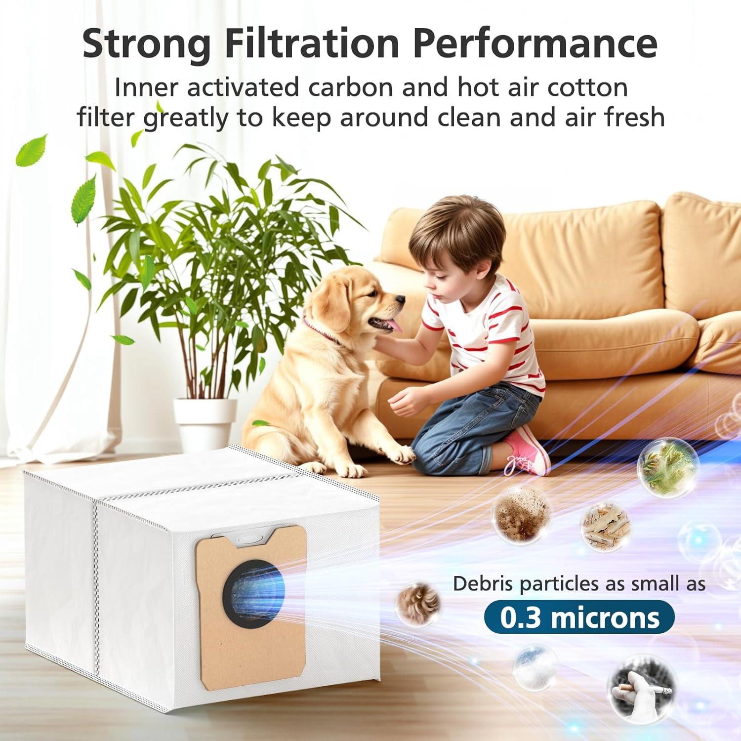 18 Bolsas de Polvo Lacvik para eufy Omni C20 C10 3.6L